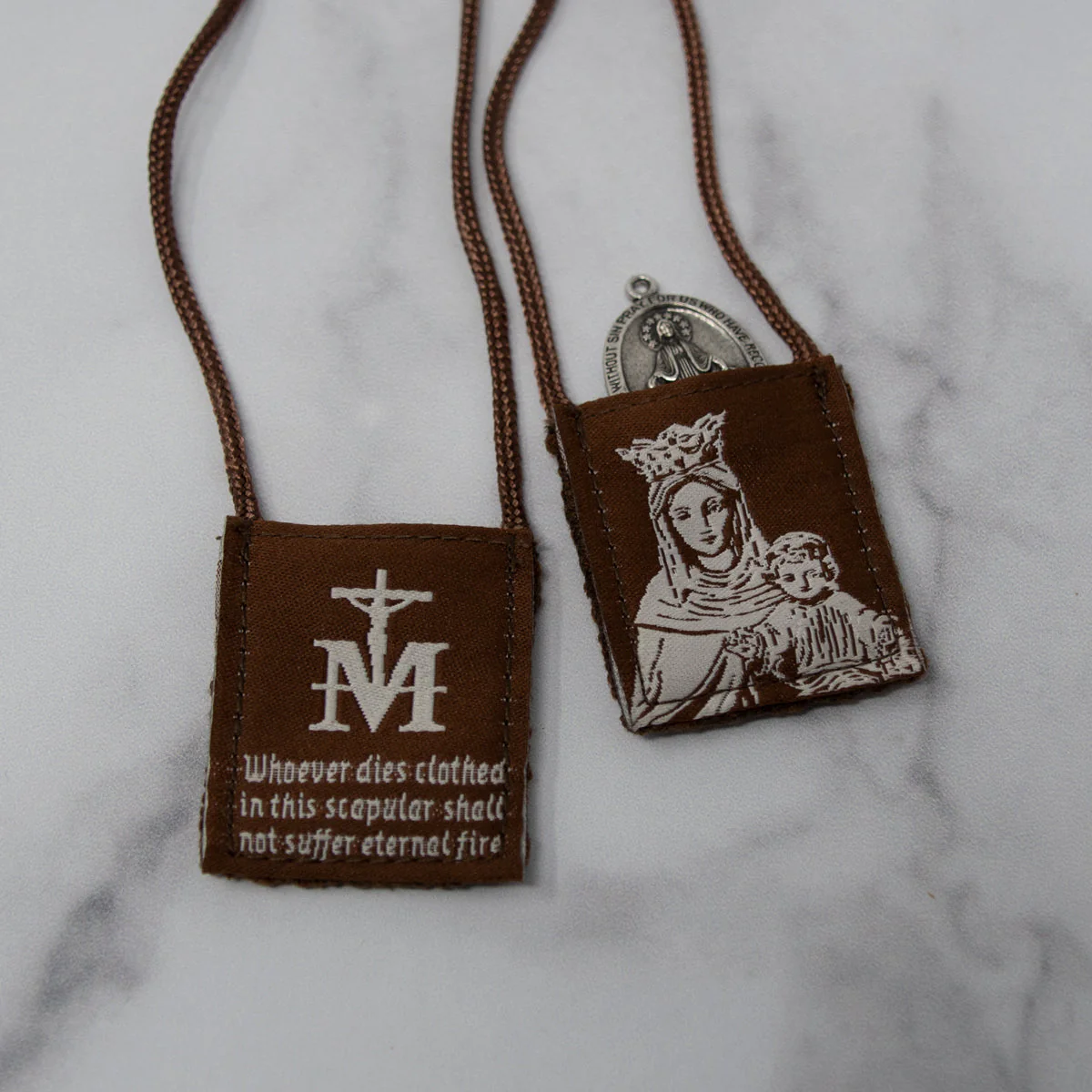 OLMC with Promise | Our Lady of Mt. Carmel Premium Brown Scapular - Image 6