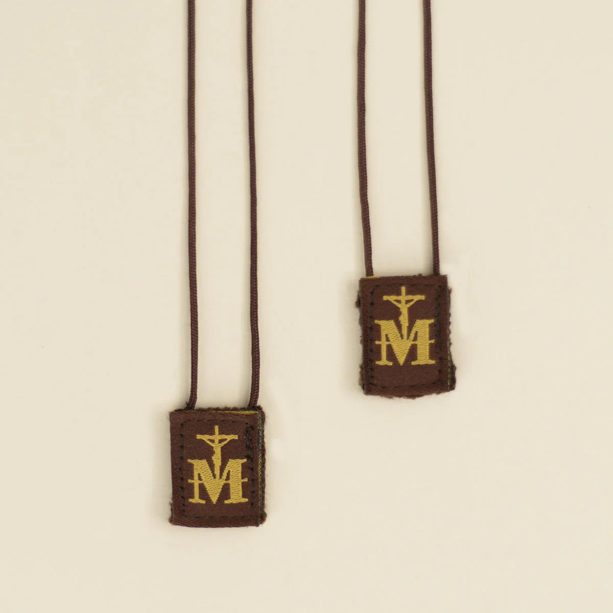 Marian Crucifix Mini | Premium Brown Scapular - Image 2