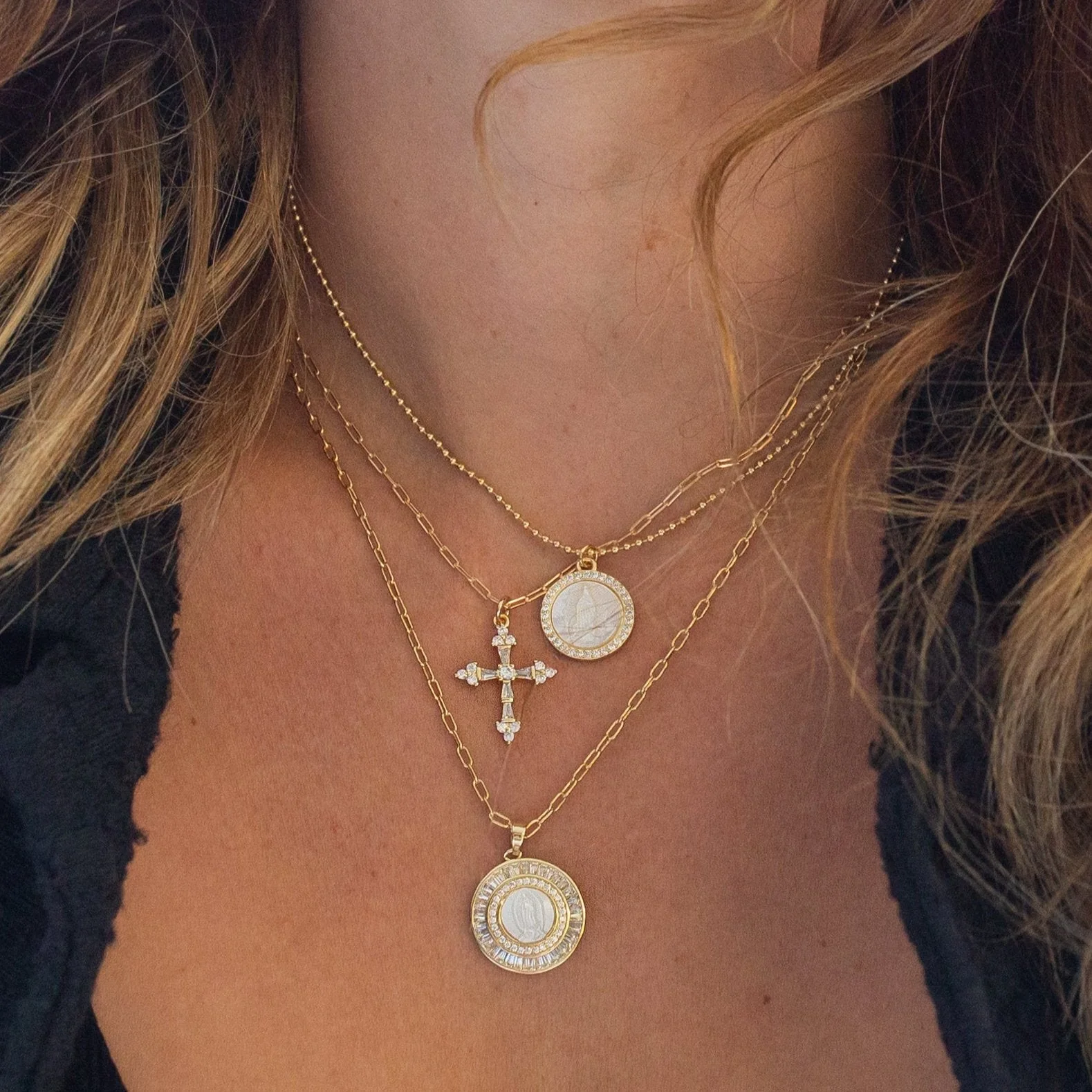 Princess Cross Necklace - Image 2