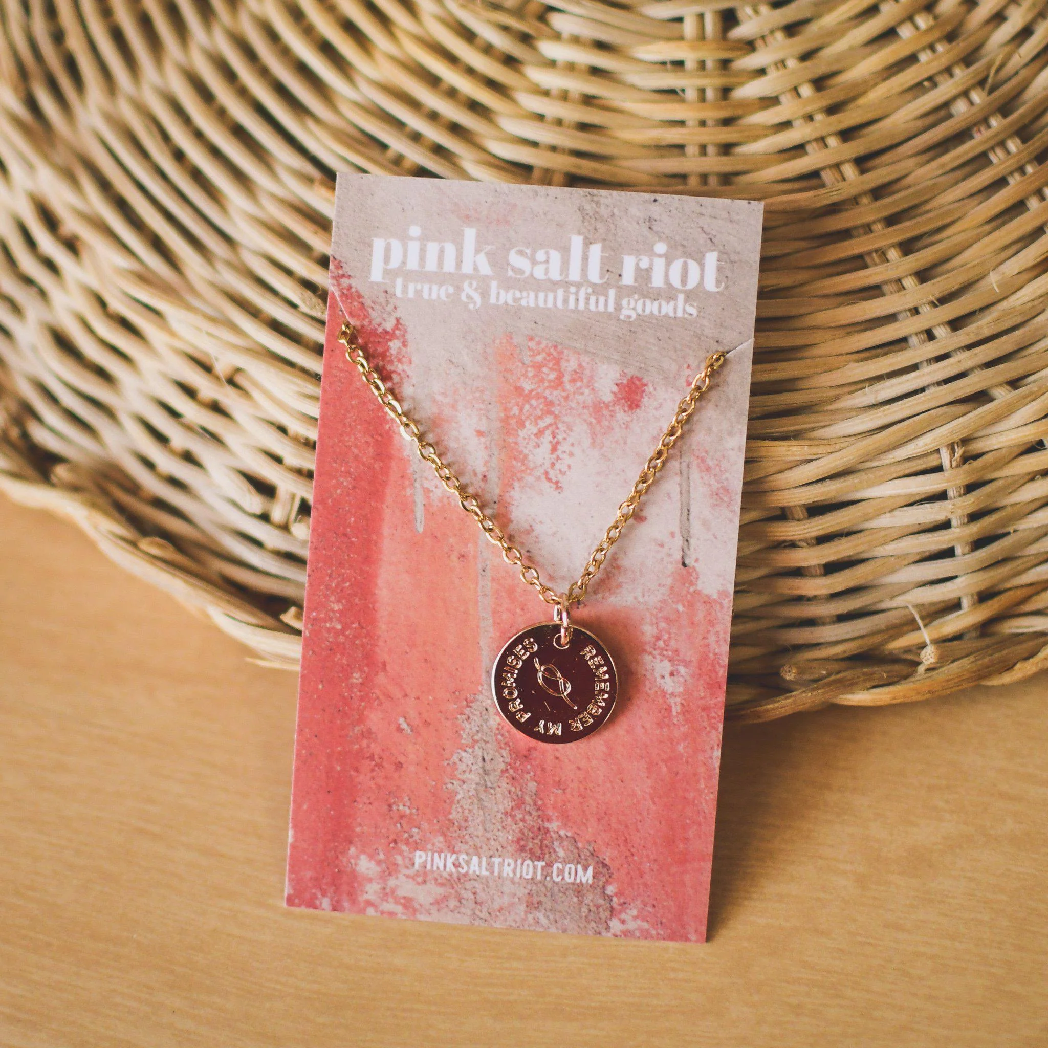 Remember My Promises Gold Necklace - Image 3