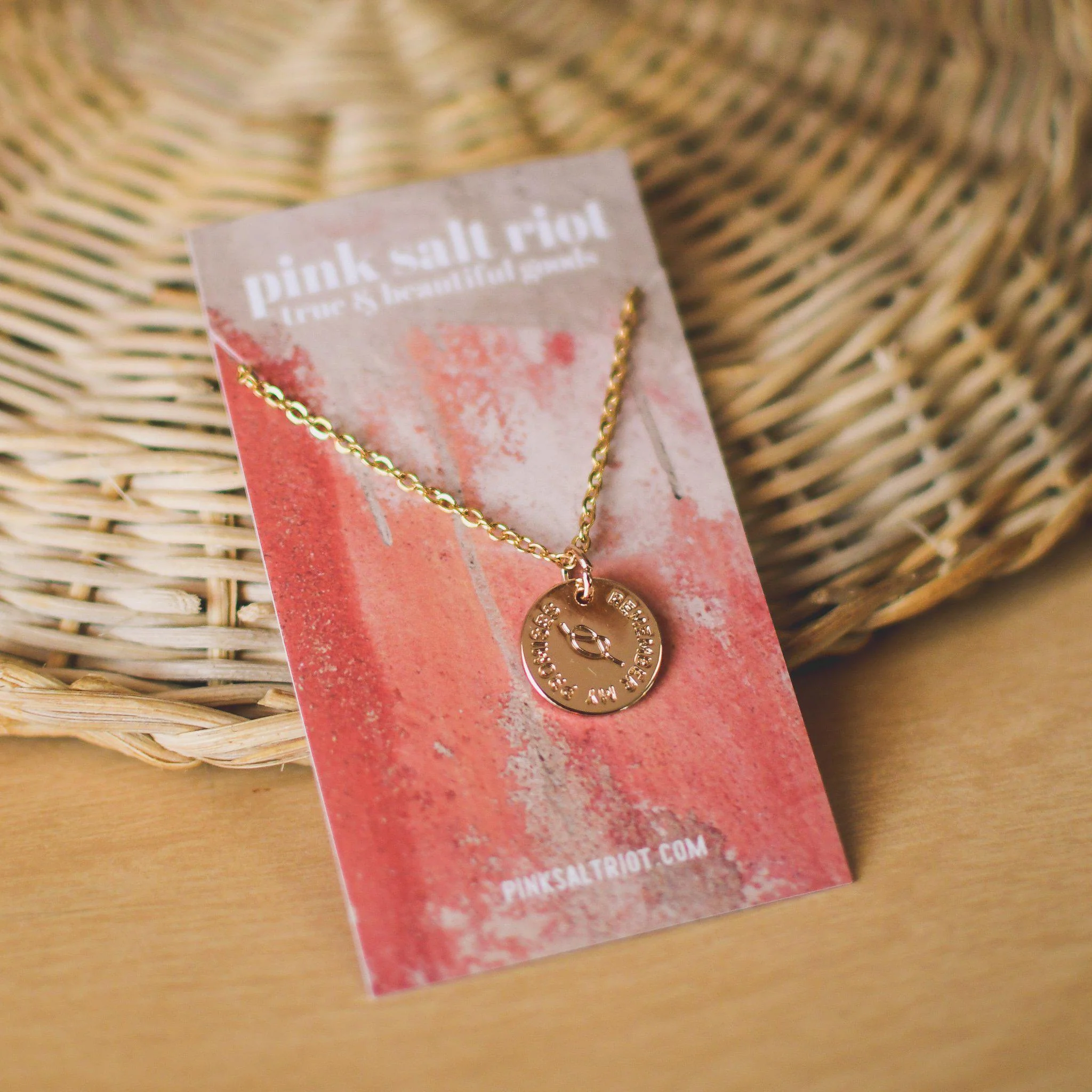 Remember My Promises Gold Necklace - Image 5