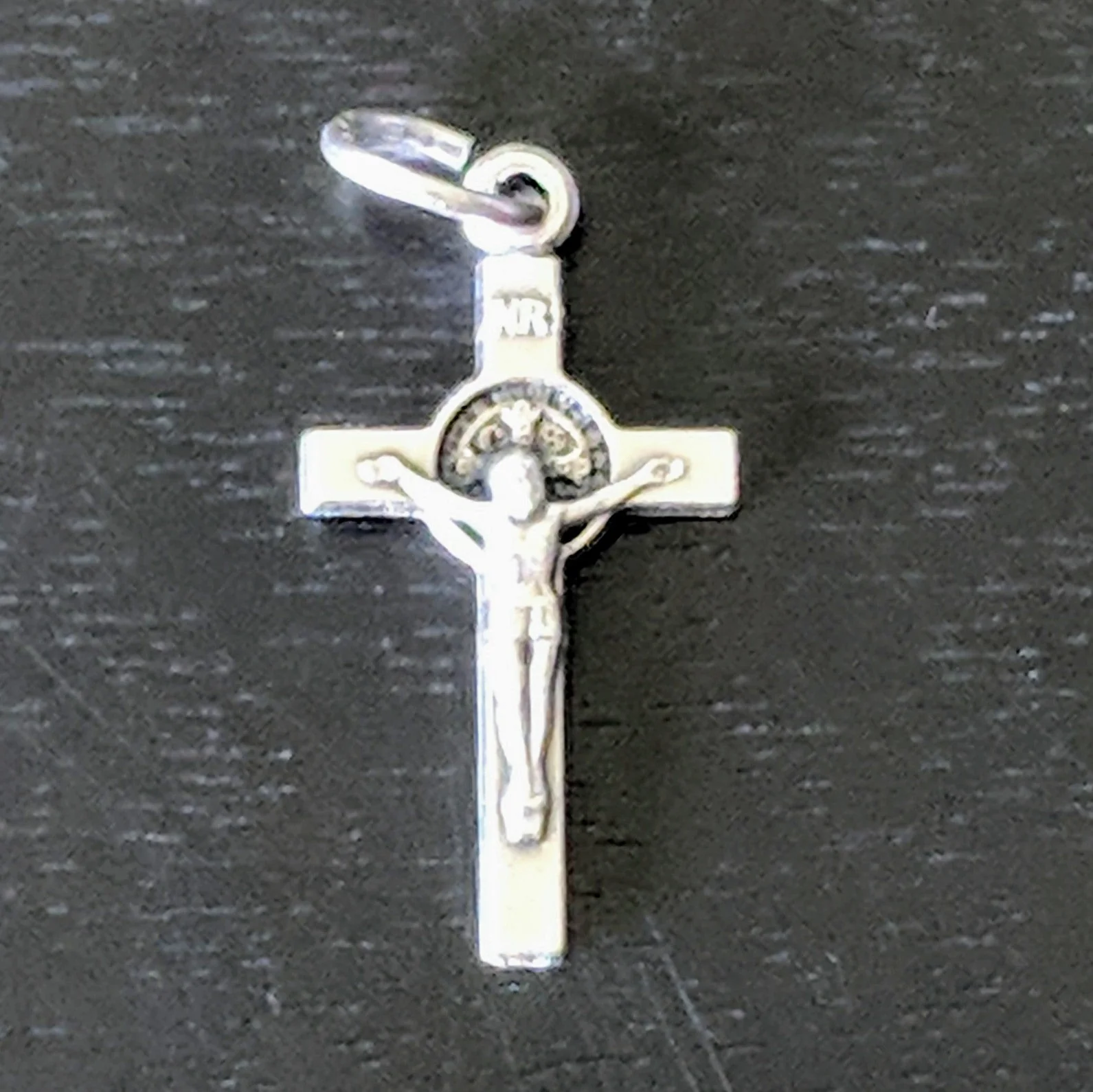 "Resolve of Steel" Hematite Rosary Bracelet Wrap - "Nuts and Bolts" - Image 3