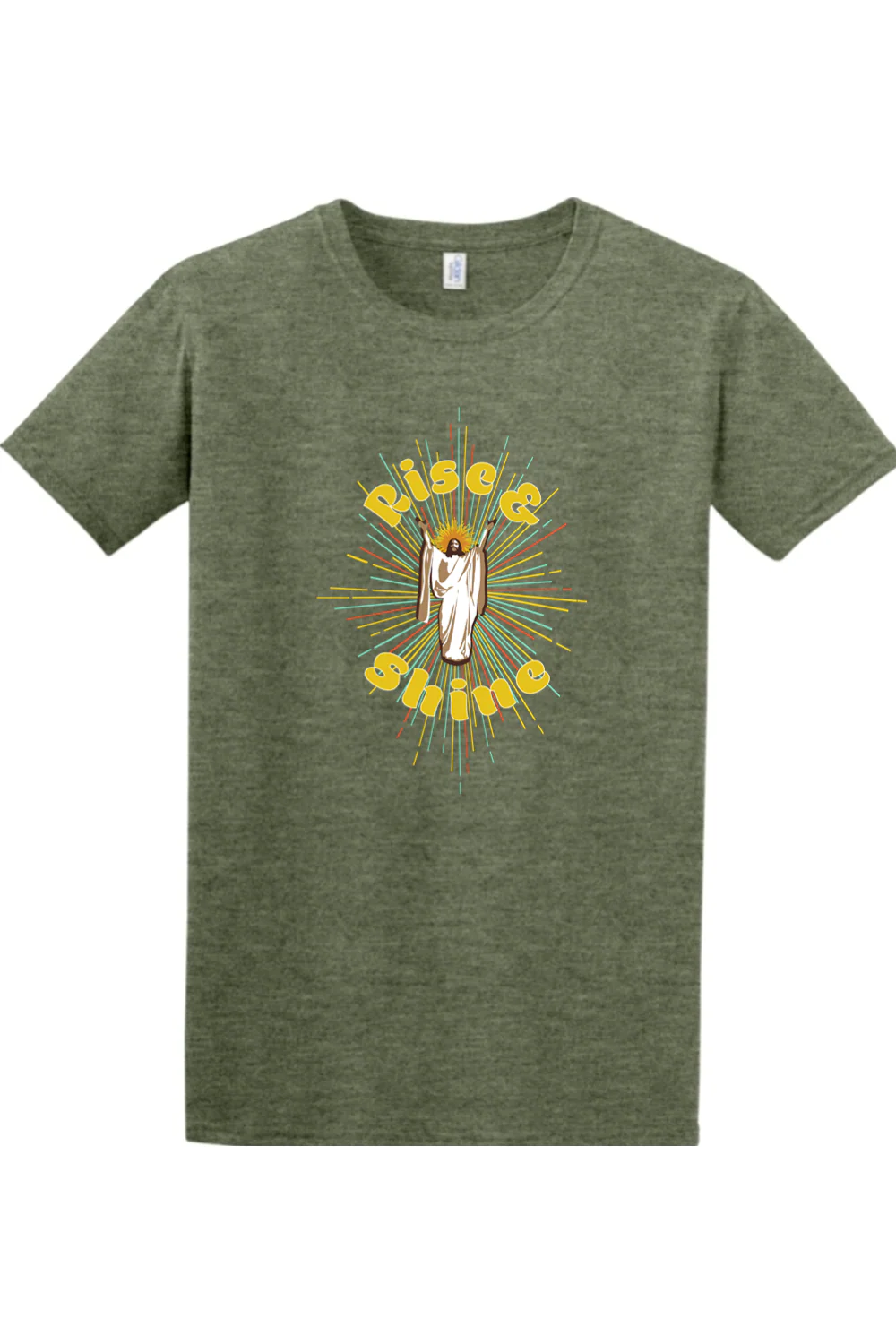 Rise & Shine - Resurrection Jesus Adult T-Shirt - Image 10