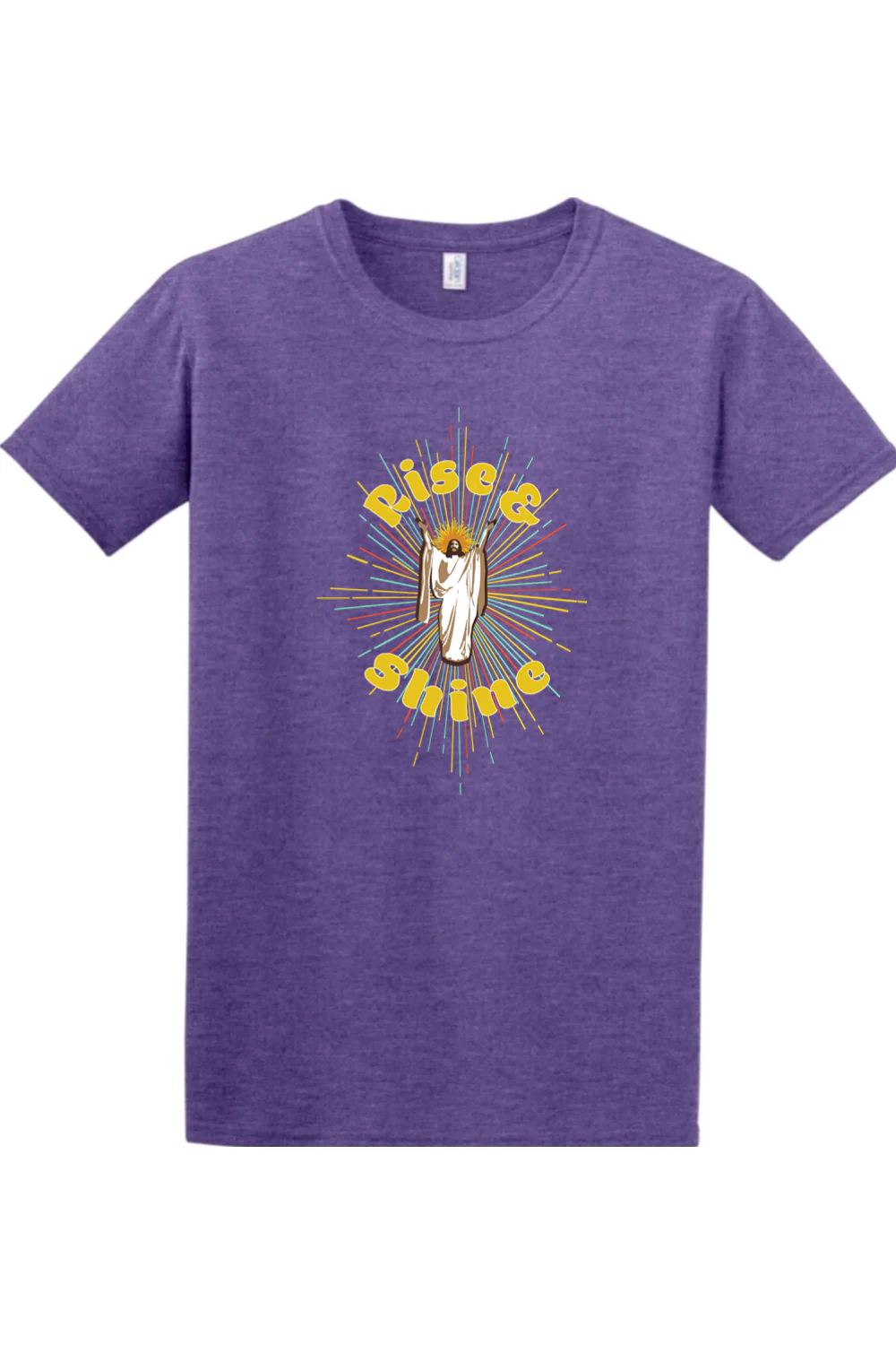 Rise & Shine - Resurrection Jesus Adult T-Shirt - Image 3