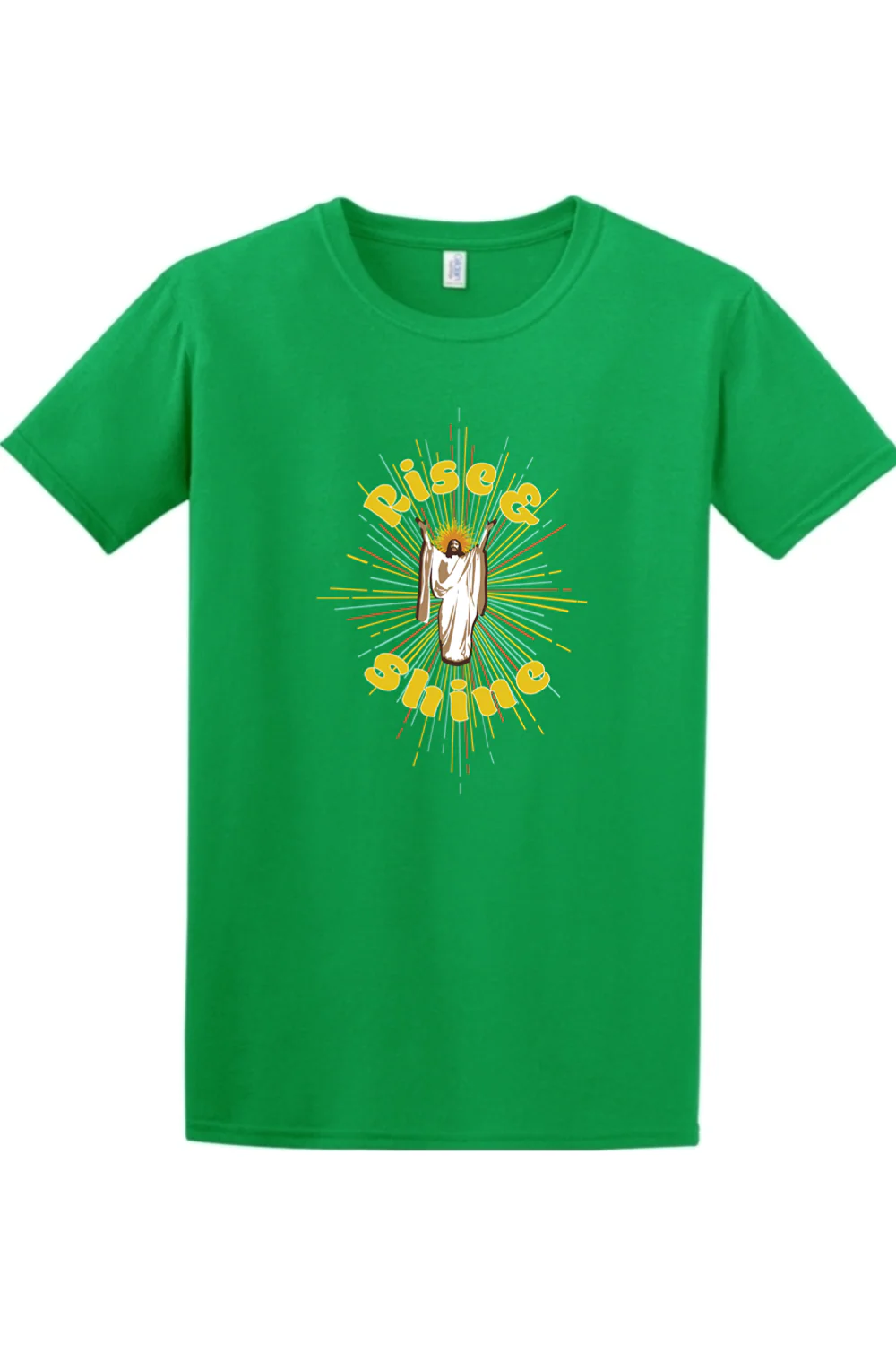 Rise & Shine - Resurrection Jesus Adult T-Shirt - Image 5
