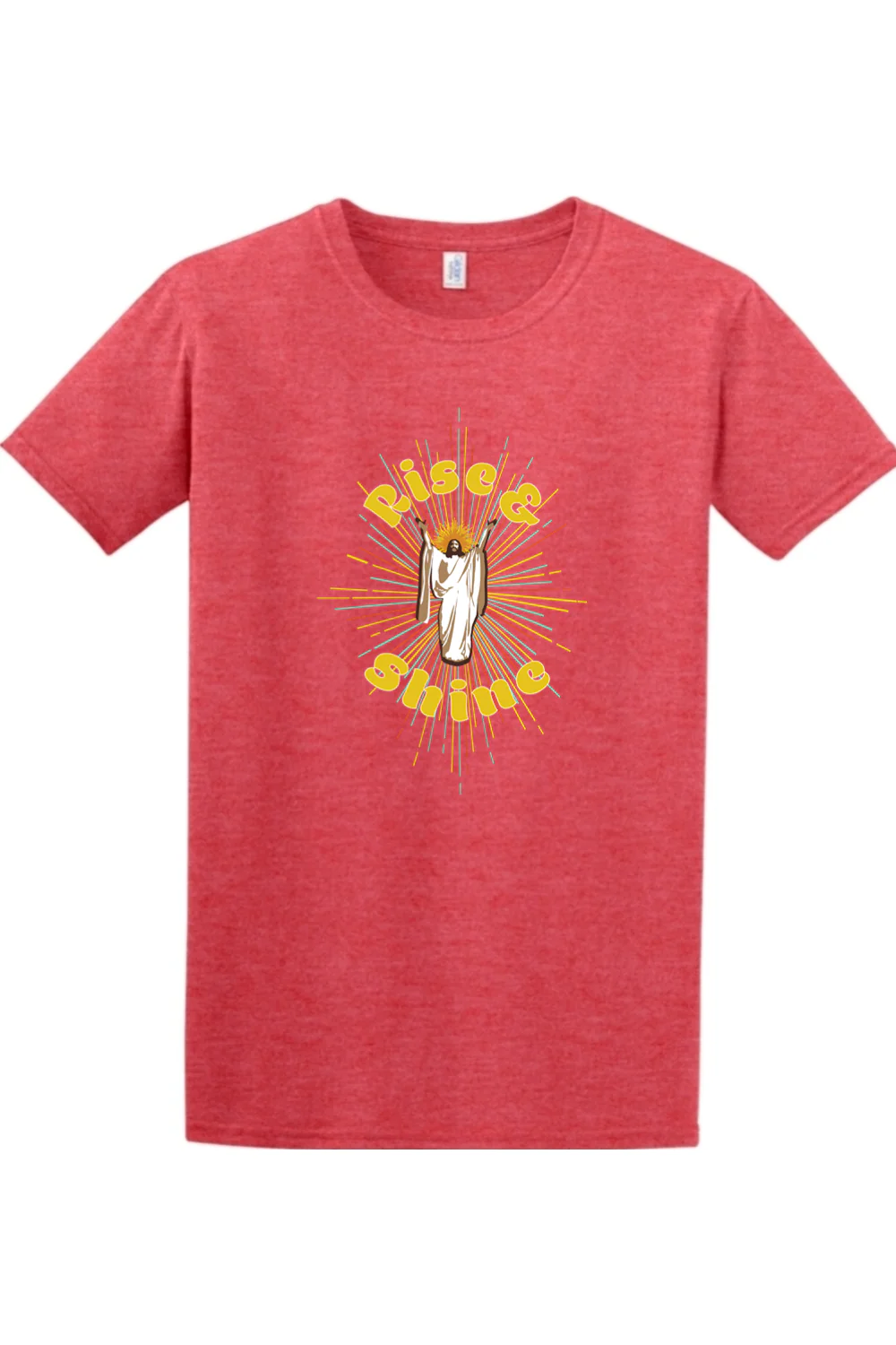 Rise & Shine - Resurrection Jesus Adult T-Shirt - Image 6