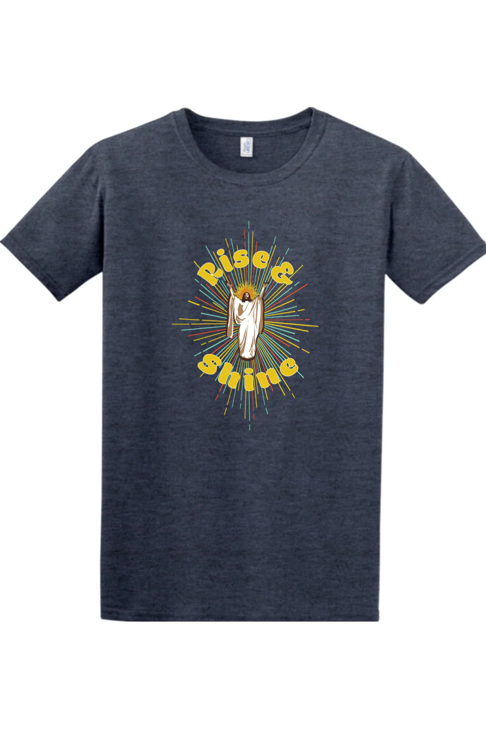 Rise & Shine - Resurrection Jesus Adult T-Shirt - Image 7