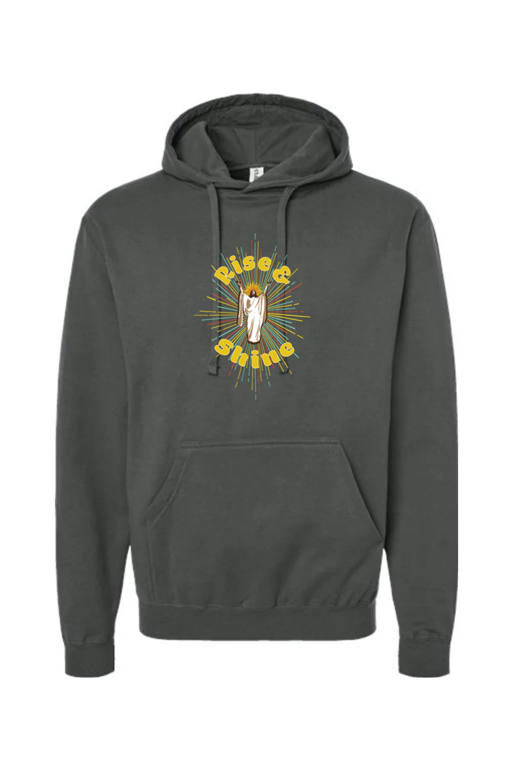 Rise & Shine-Resurrection Jesus - Hoodie Sweatshirt - Image 3