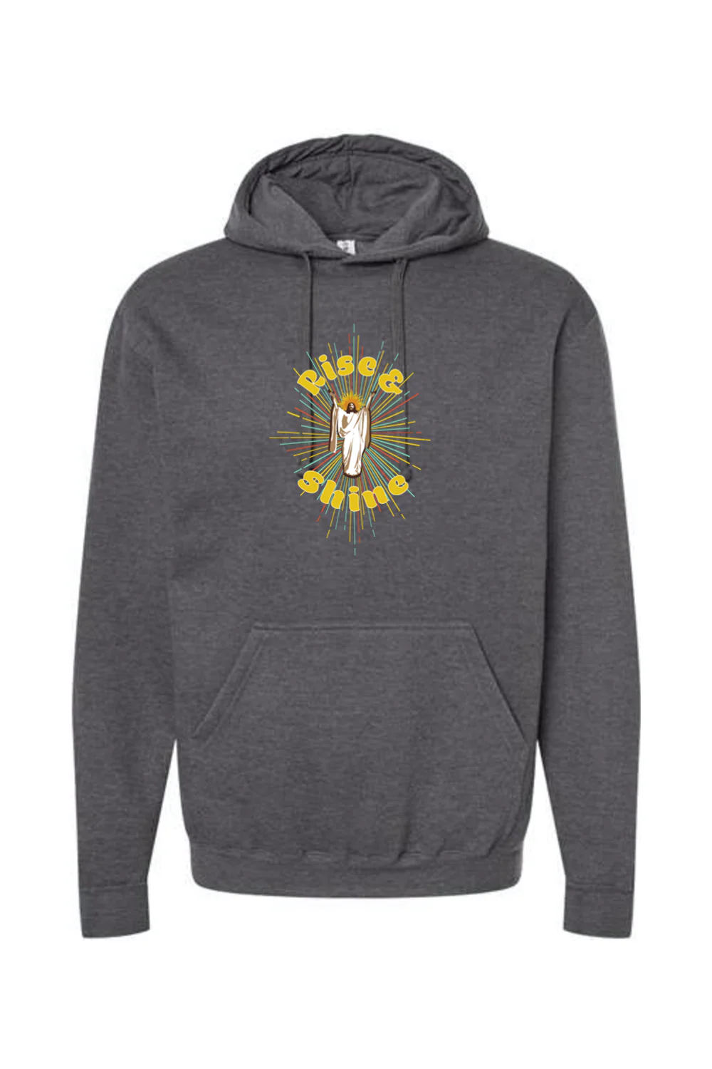 Rise & Shine-Resurrection Jesus - Hoodie Sweatshirt - Image 4