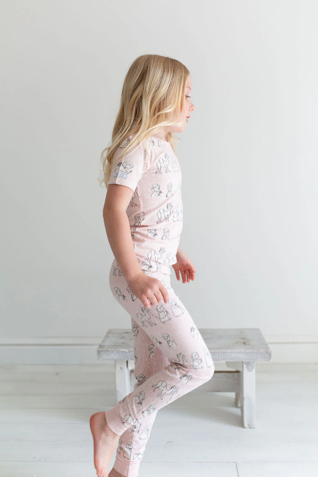 Ruth & Naomi PJ Short Sleeve & Pants Set Bamboo - Image 2