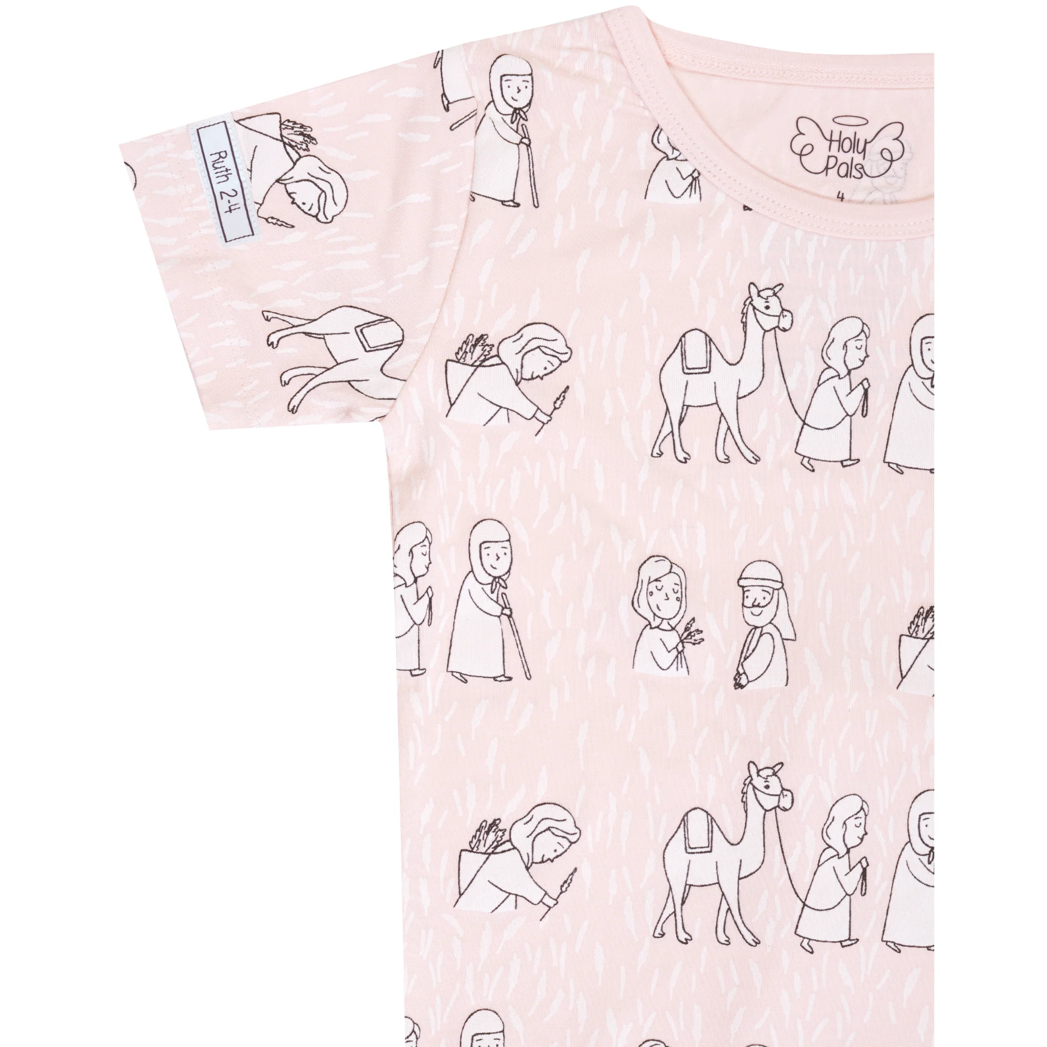 Ruth & Naomi PJ Short Sleeve & Pants Set Bamboo - Image 3