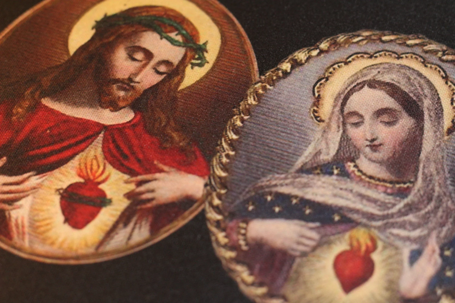 Sacred Heart & Immaculate Heart Mouse Pad - Image 3