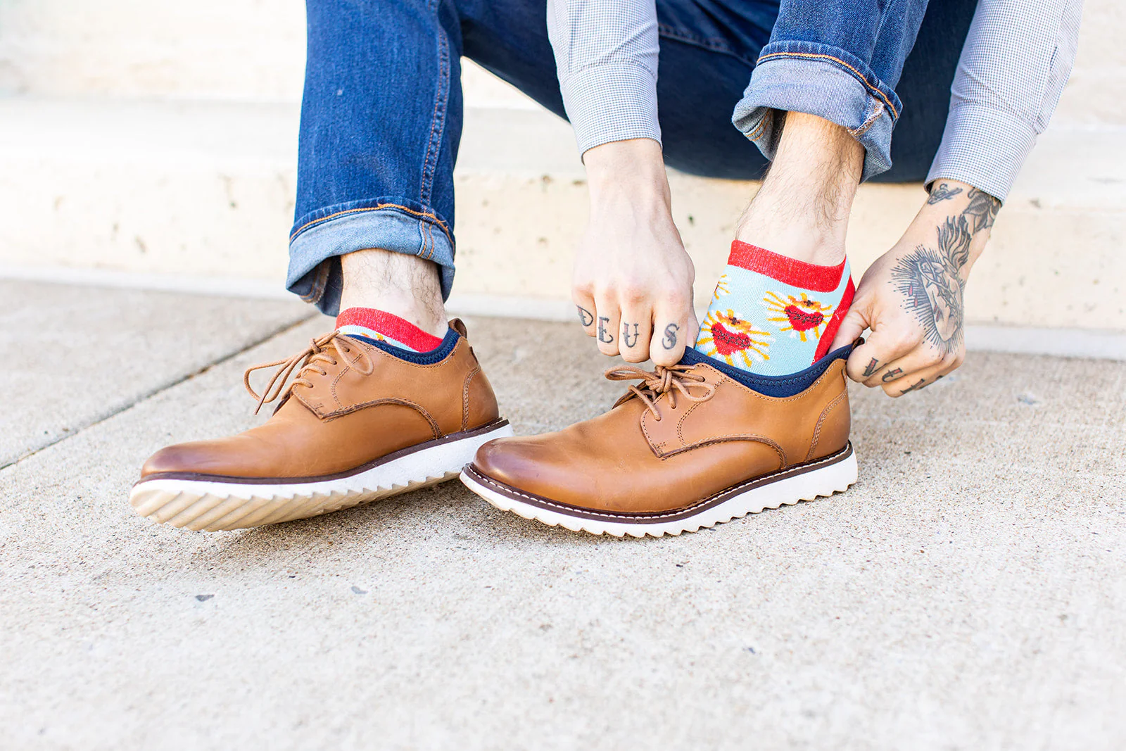 Sacred Heart No Show Socks - Image 3