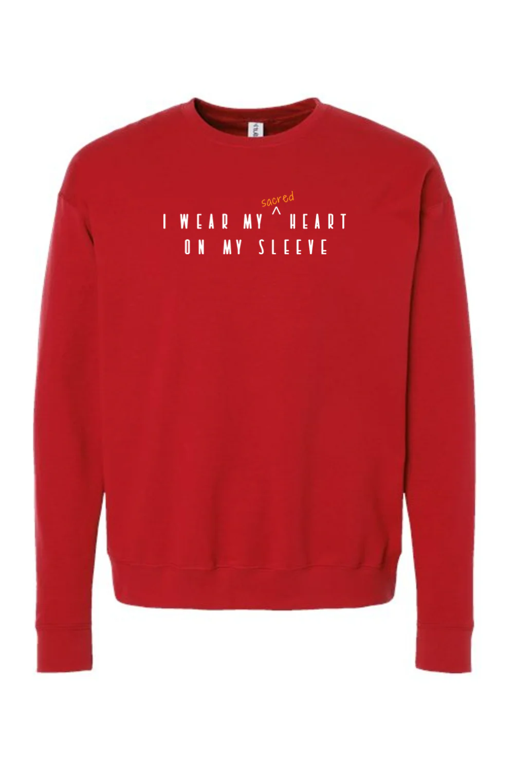 Sacred Heart On My Sleeve - Crewneck Sweatshirt - Image 11