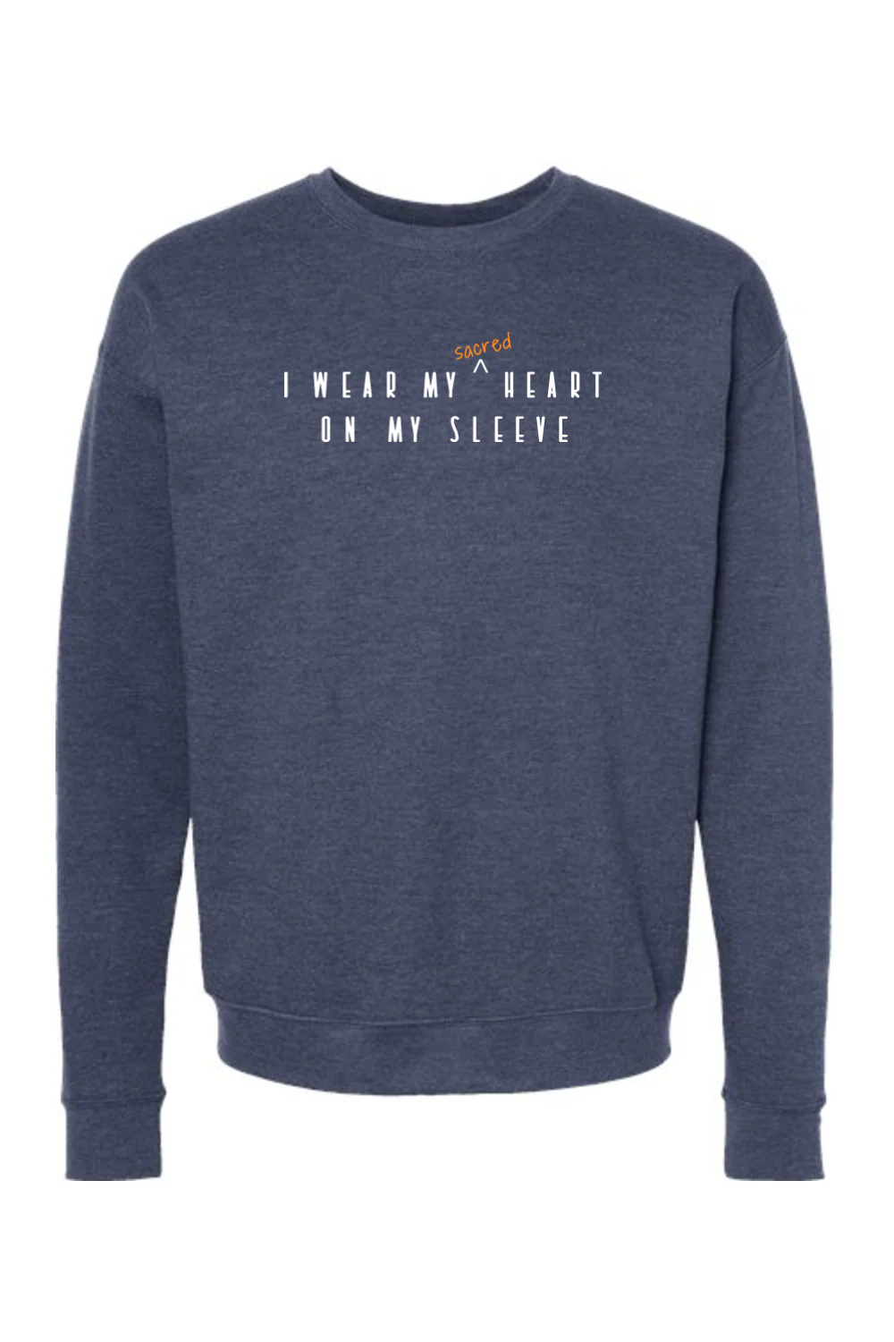 Sacred Heart On My Sleeve - Crewneck Sweatshirt - Image 7