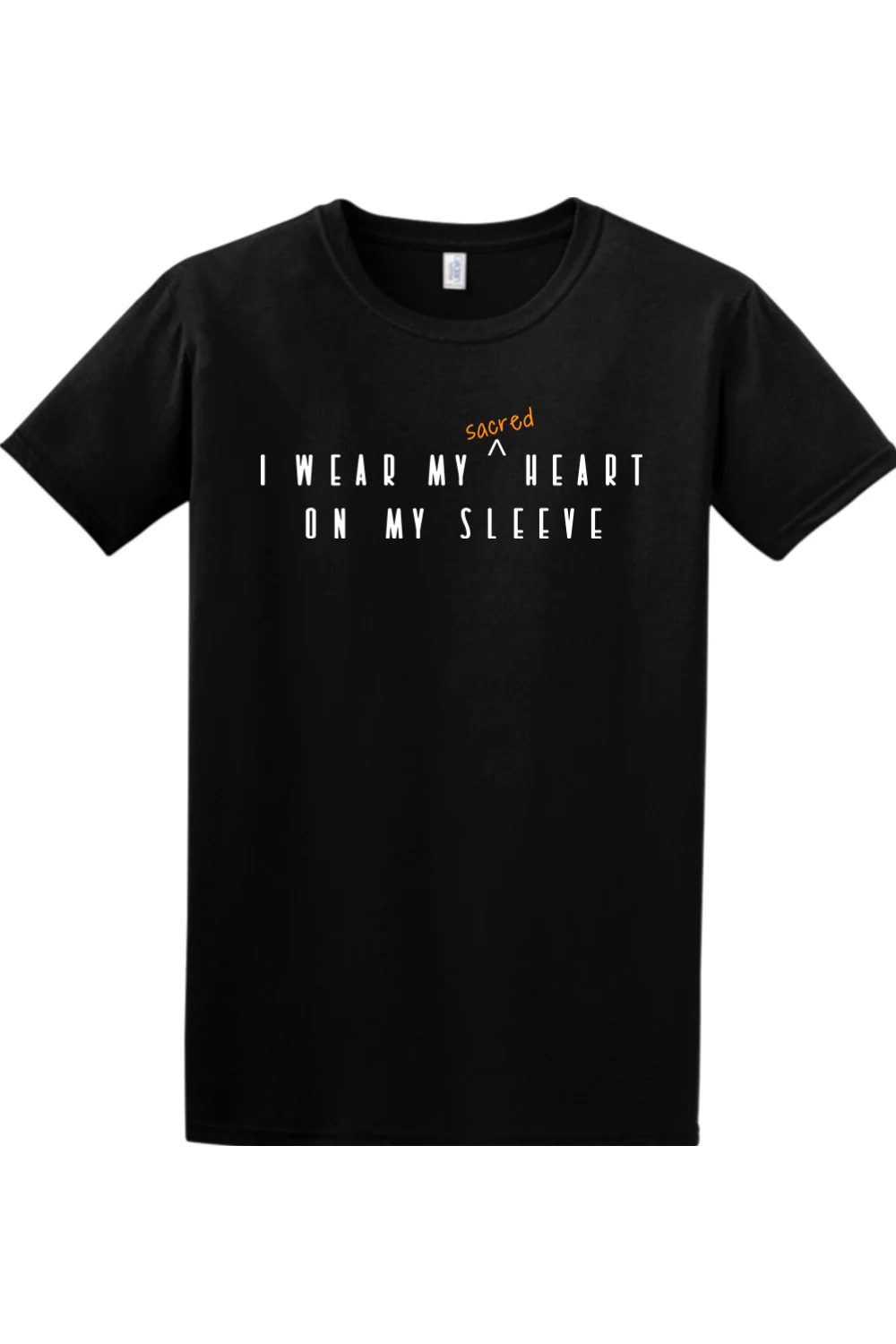 Sacred Heart on Your Sleeve- Sacred Heart of Jesus Adult T-Shirt - Image 11