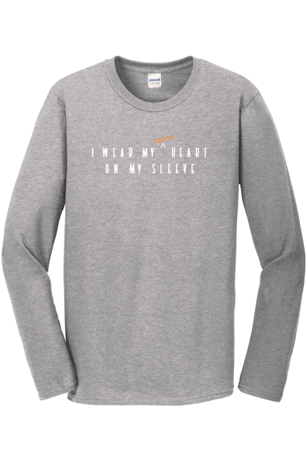 Sacred Heart on your sleeve - Sacred Heart of Jesus Long Sleeve - Image 3