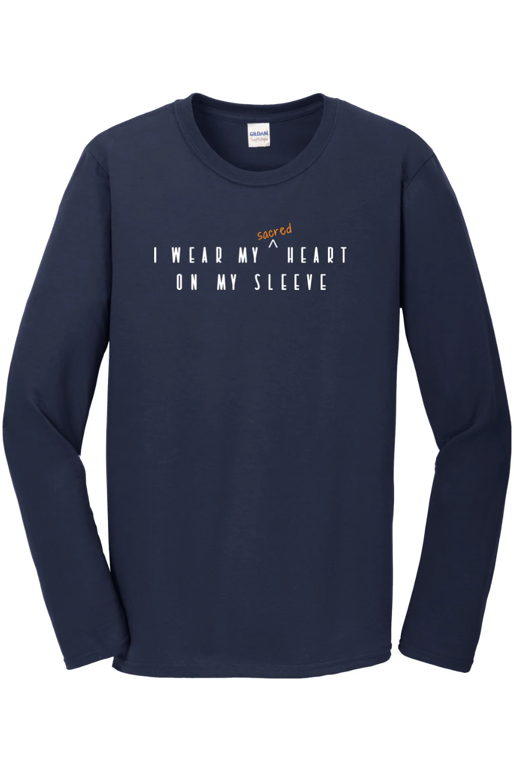 Sacred Heart on your sleeve - Sacred Heart of Jesus Long Sleeve - Image 5