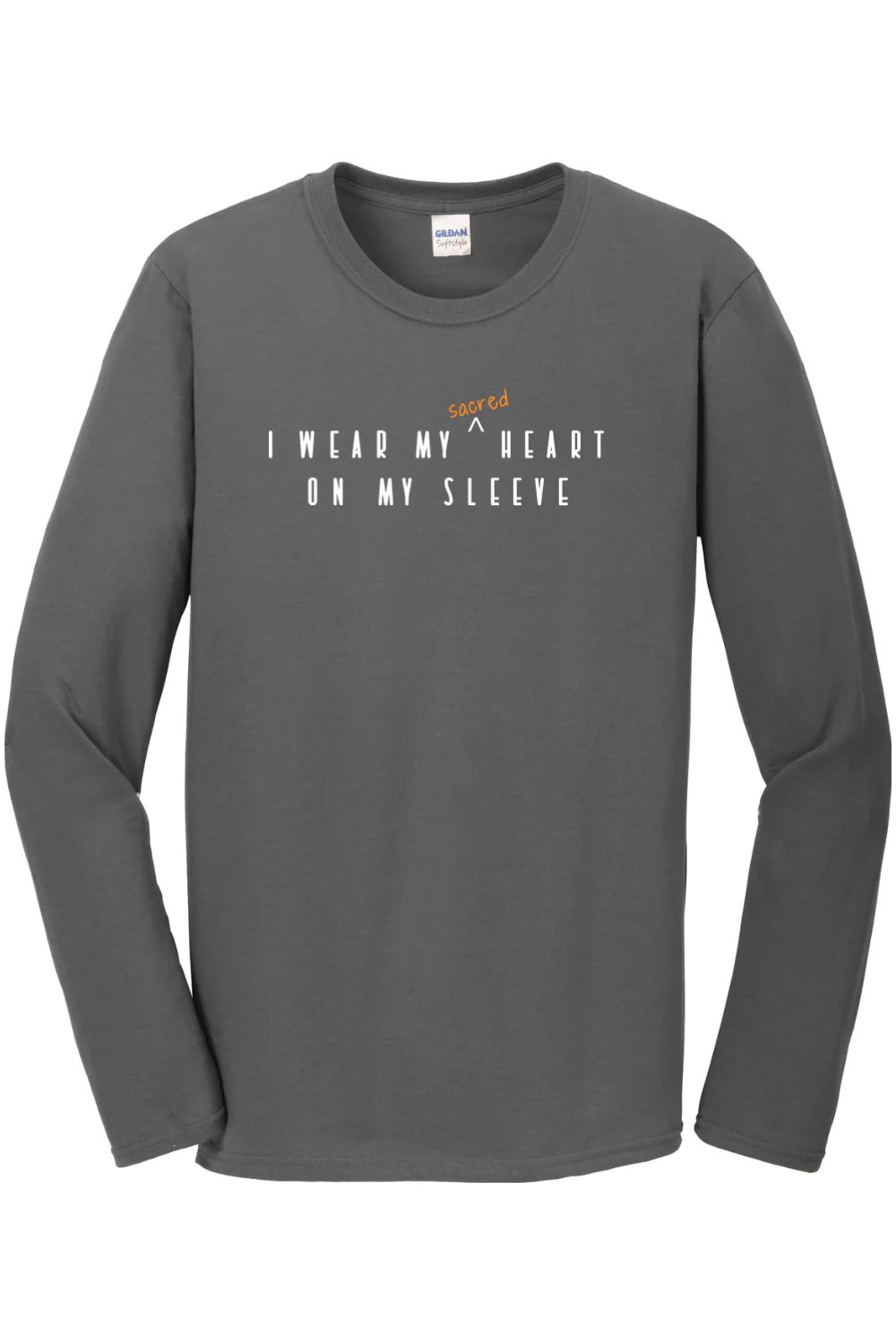 Sacred Heart on your sleeve - Sacred Heart of Jesus Long Sleeve - Image 7