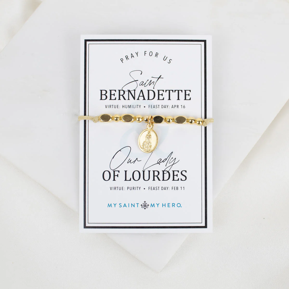 Saint Bernadette of Lourdes Little Saints Bracelet