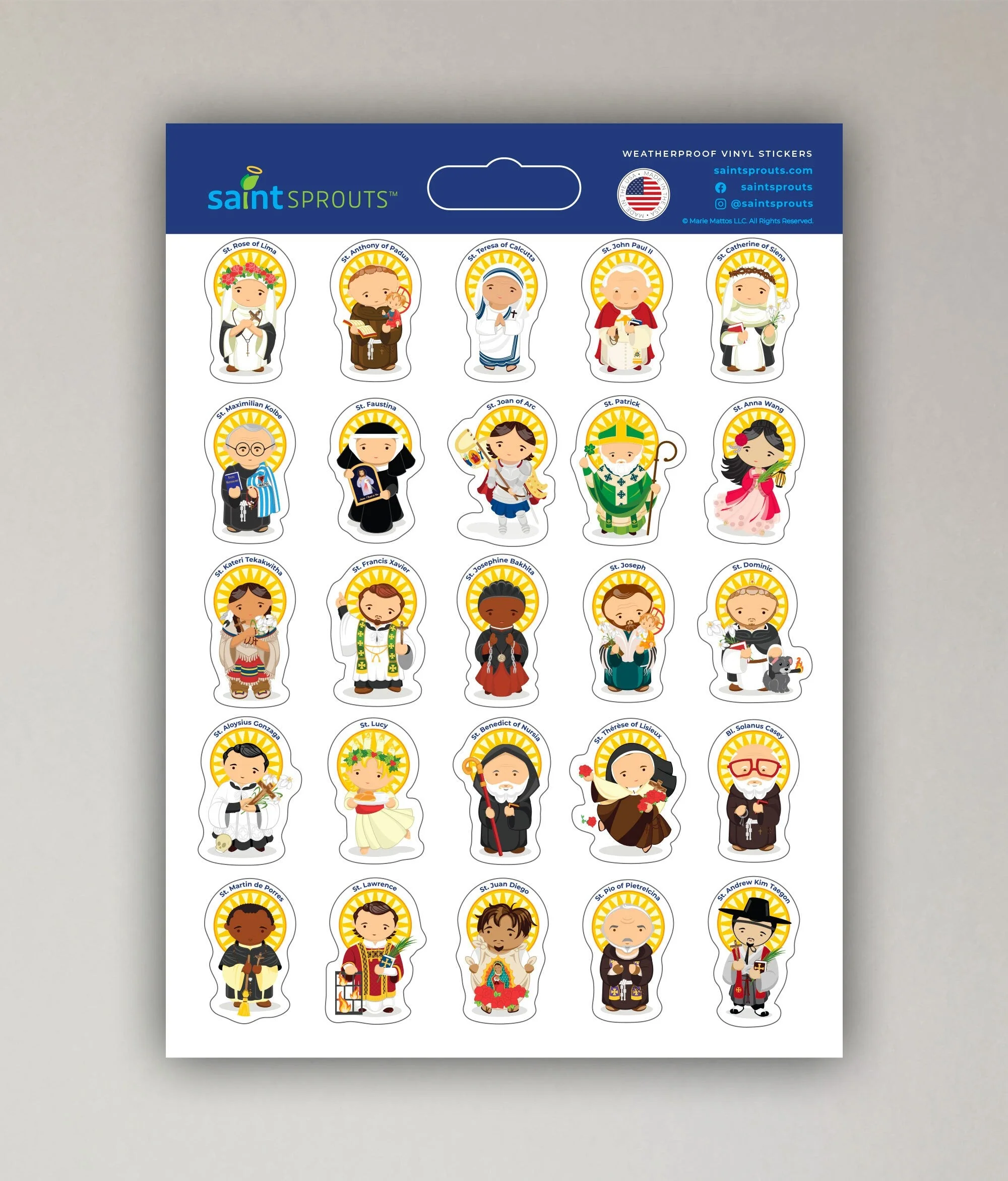 Saint Bullet Journal Sticker Sheet Bullet - Image 4