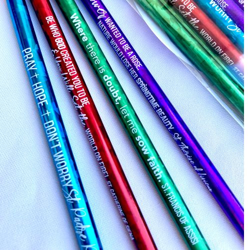 Saint Quote Glitter Pencils - Image 2