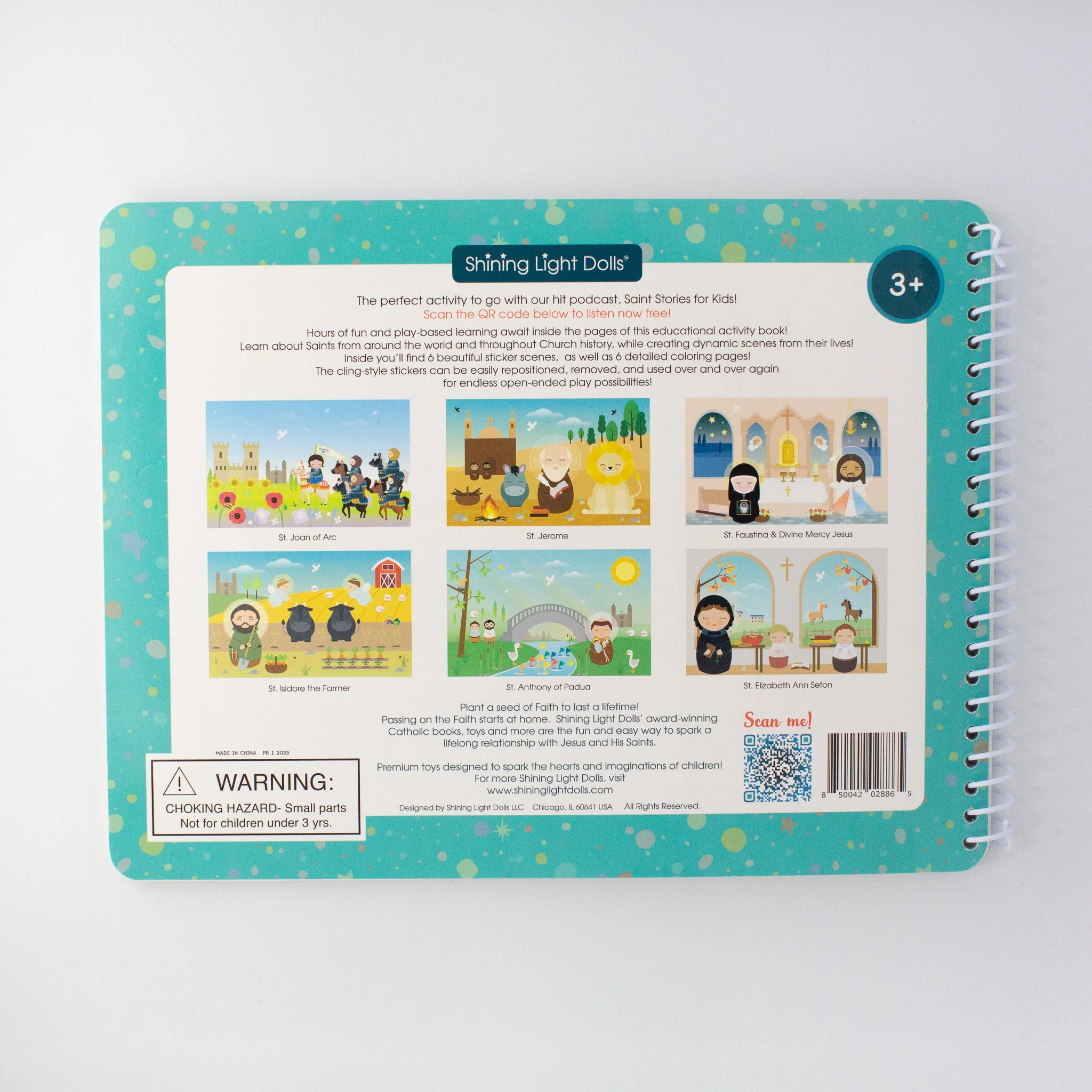 Saintly Scenes Book #4 - Reusable Sticker Scene and Coloring Book - Image 7