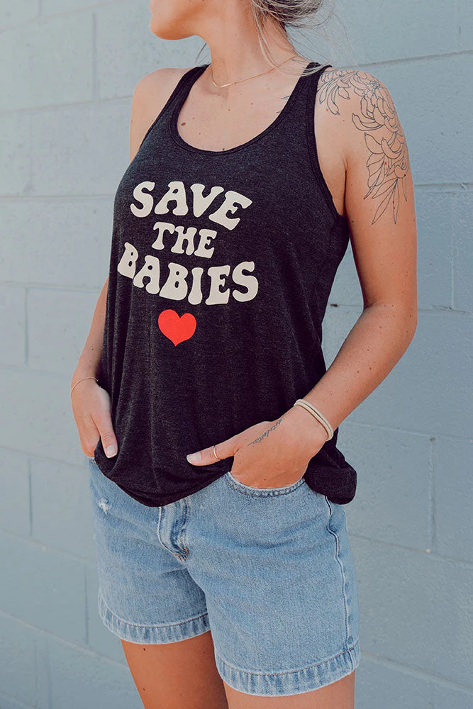 Save The Babies Racer Tank - Image 2