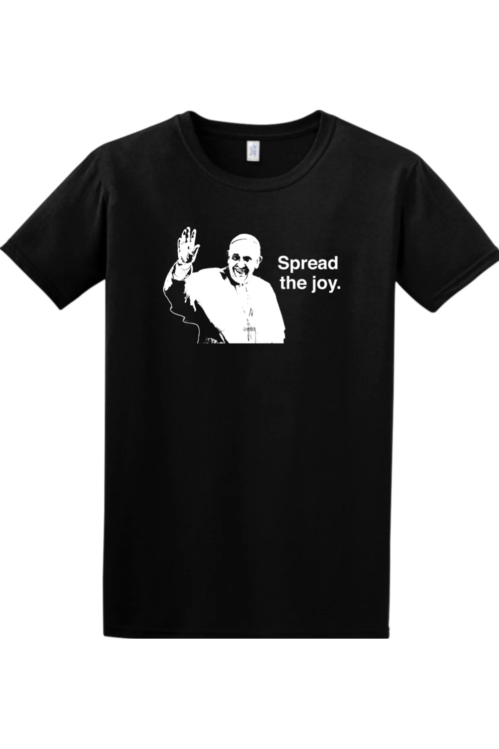 Spread the Joy - Pope Francis Adult T-Shirt - Image 3