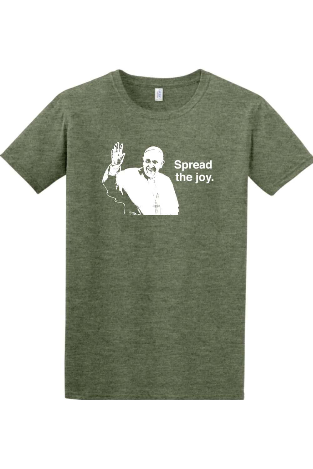 Spread the Joy - Pope Francis Adult T-Shirt - Image 4