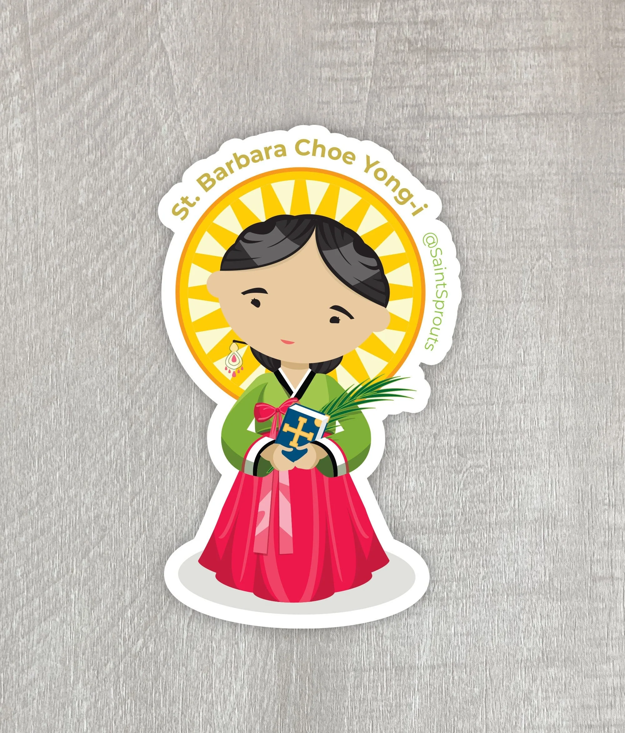 St. Barbara Choe Yong-i Sticker - Image 4