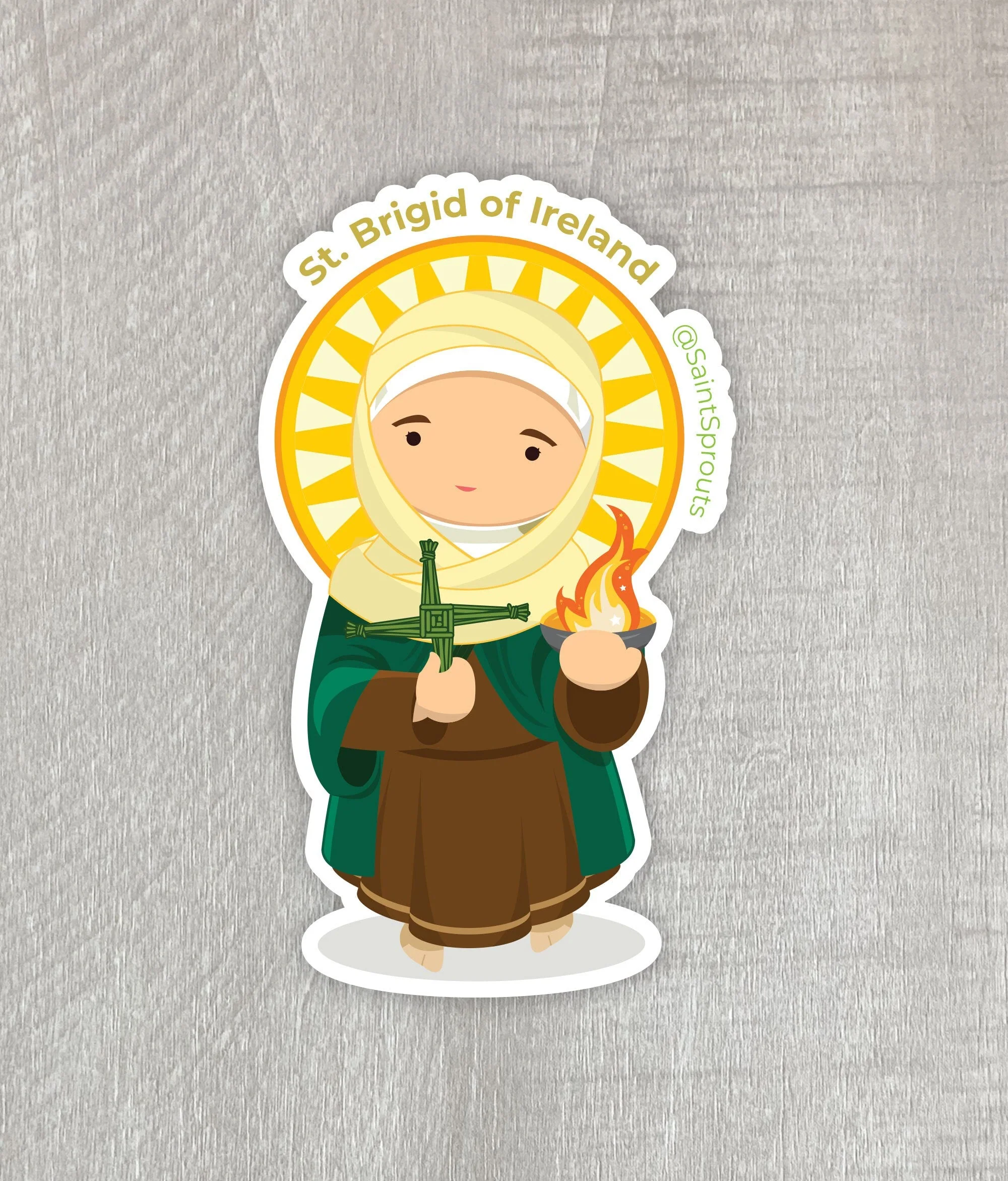St. Brigid of Ireland Magnet - Image 3