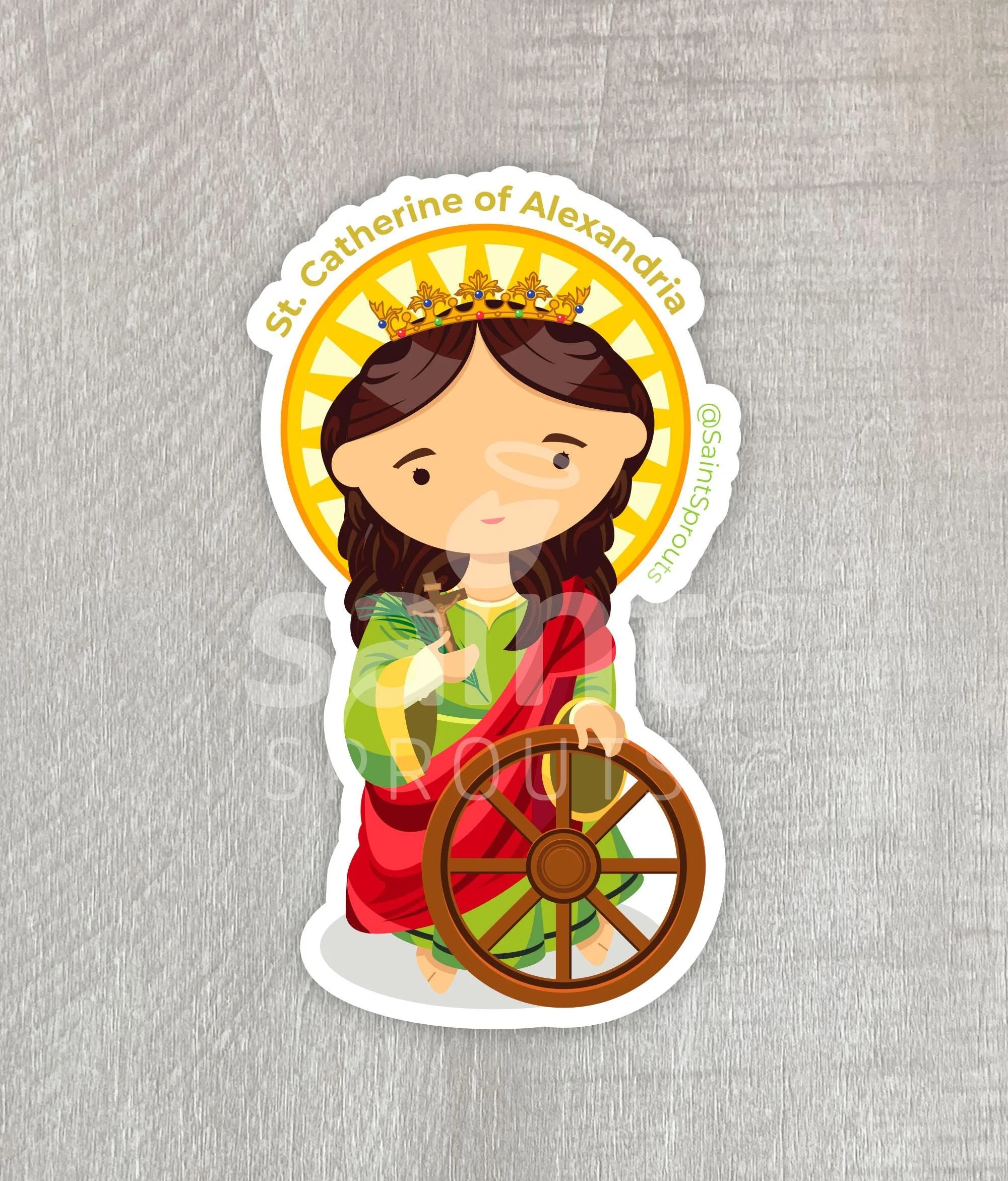 St. Catherine of Alexandria Sticker - Image 4