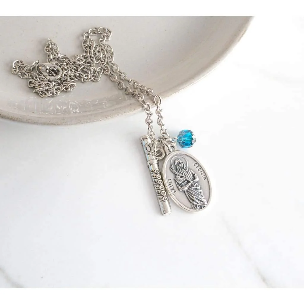 St Cecilia Flute Necklace - Image 5