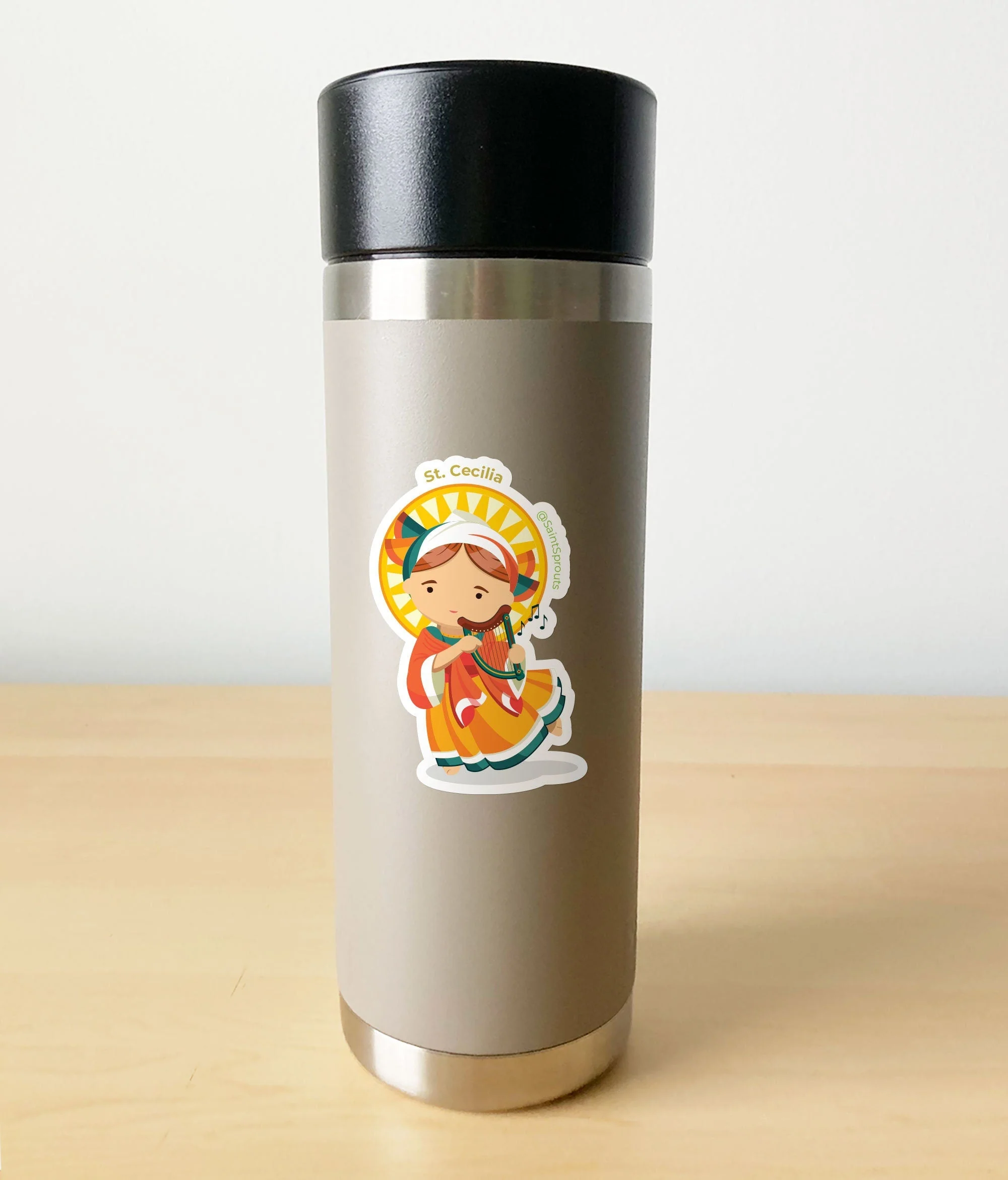 St. Cecilia Sticker - Image 3