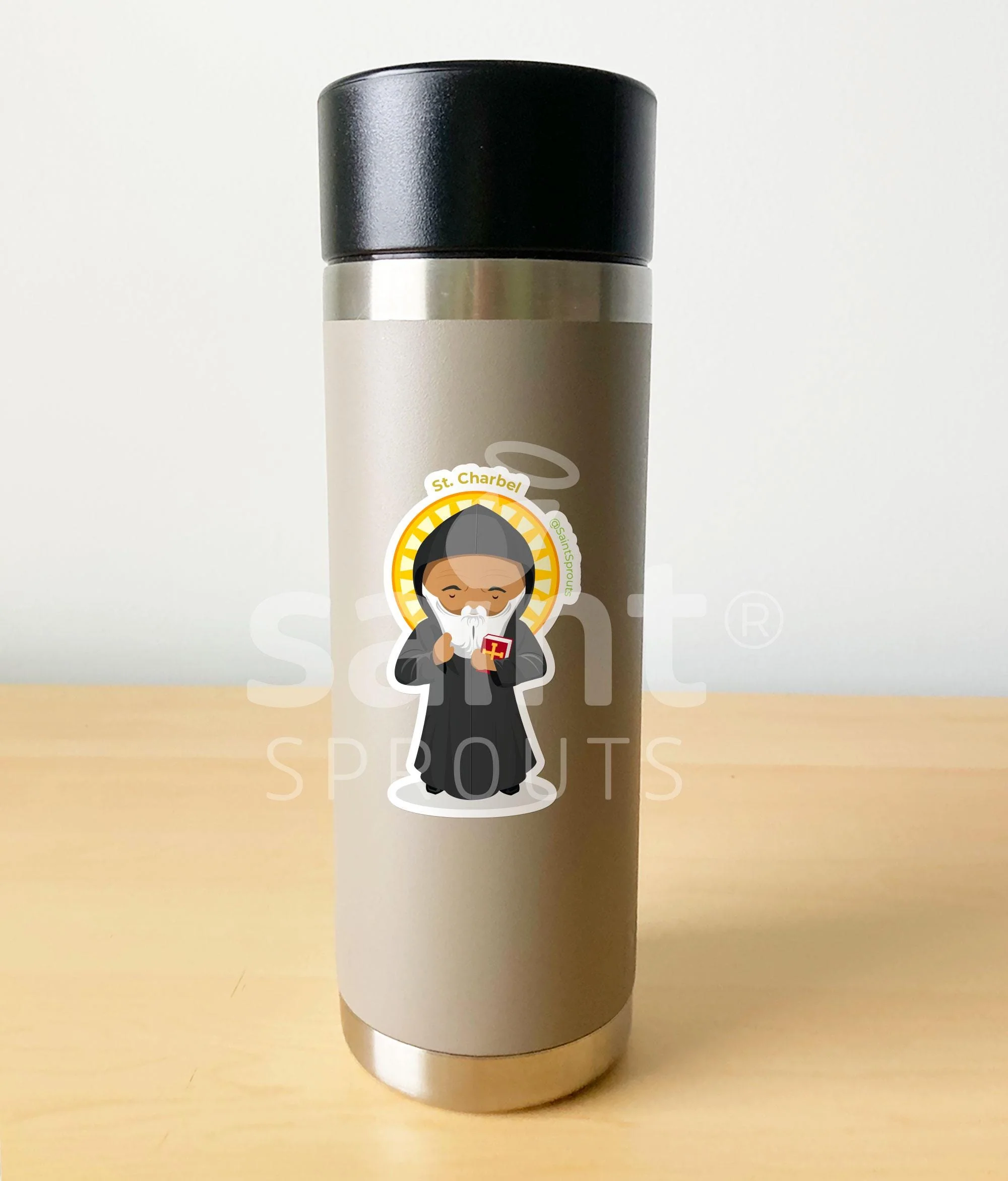 St. Charbel Sticker - Image 3