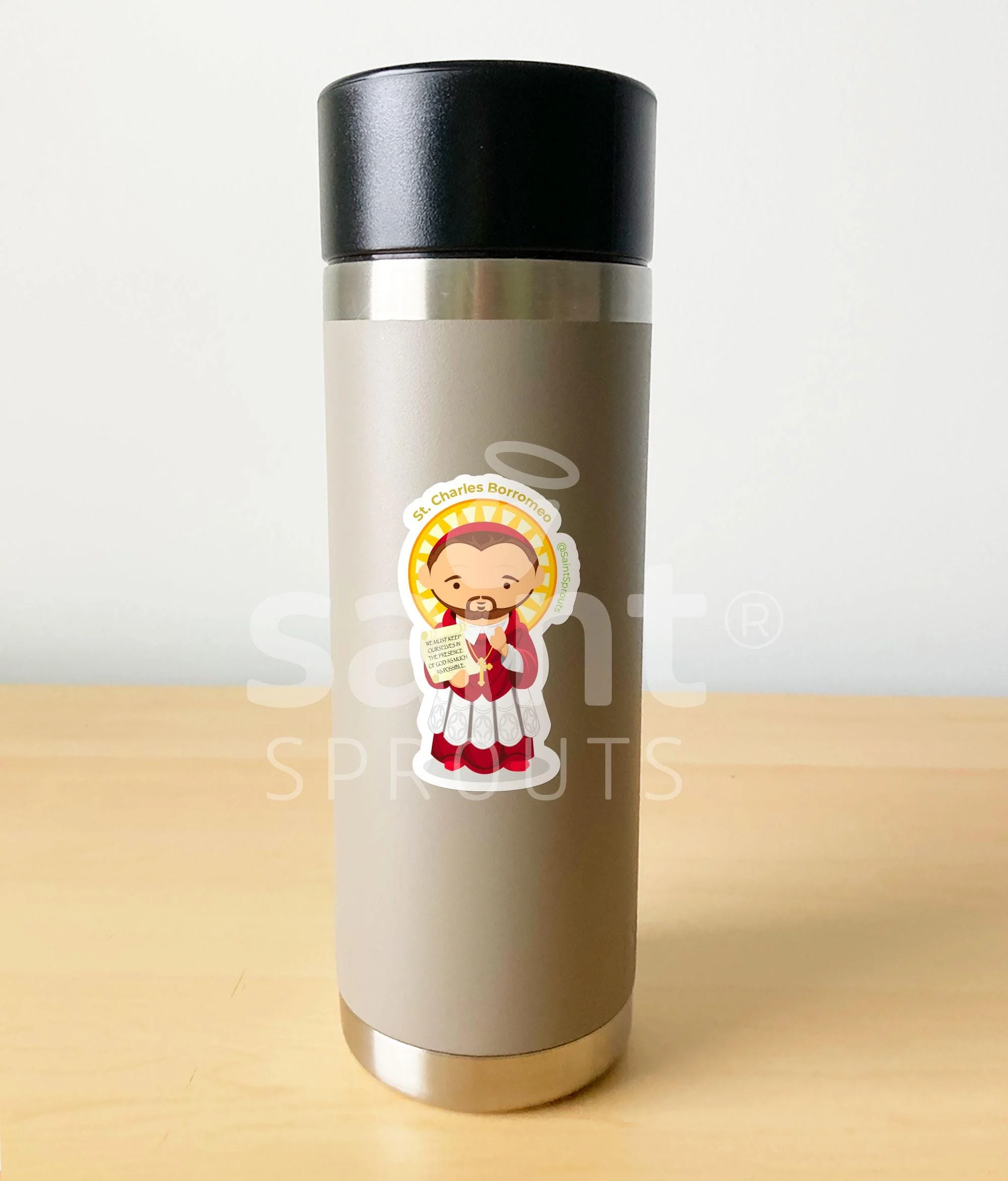 St. Charles Borromeo Sticker - Image 3