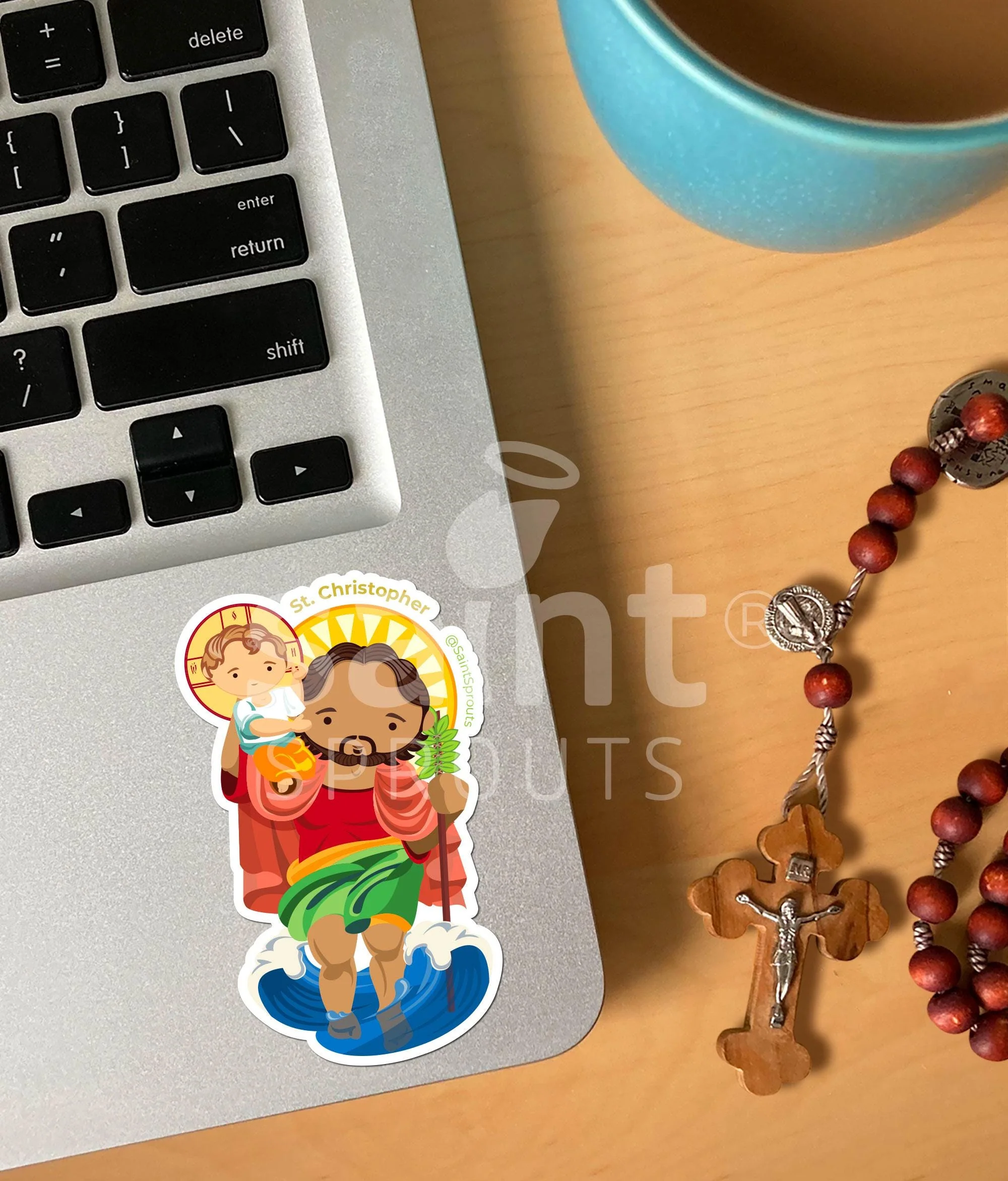 St. Christopher Sticker - Image 2
