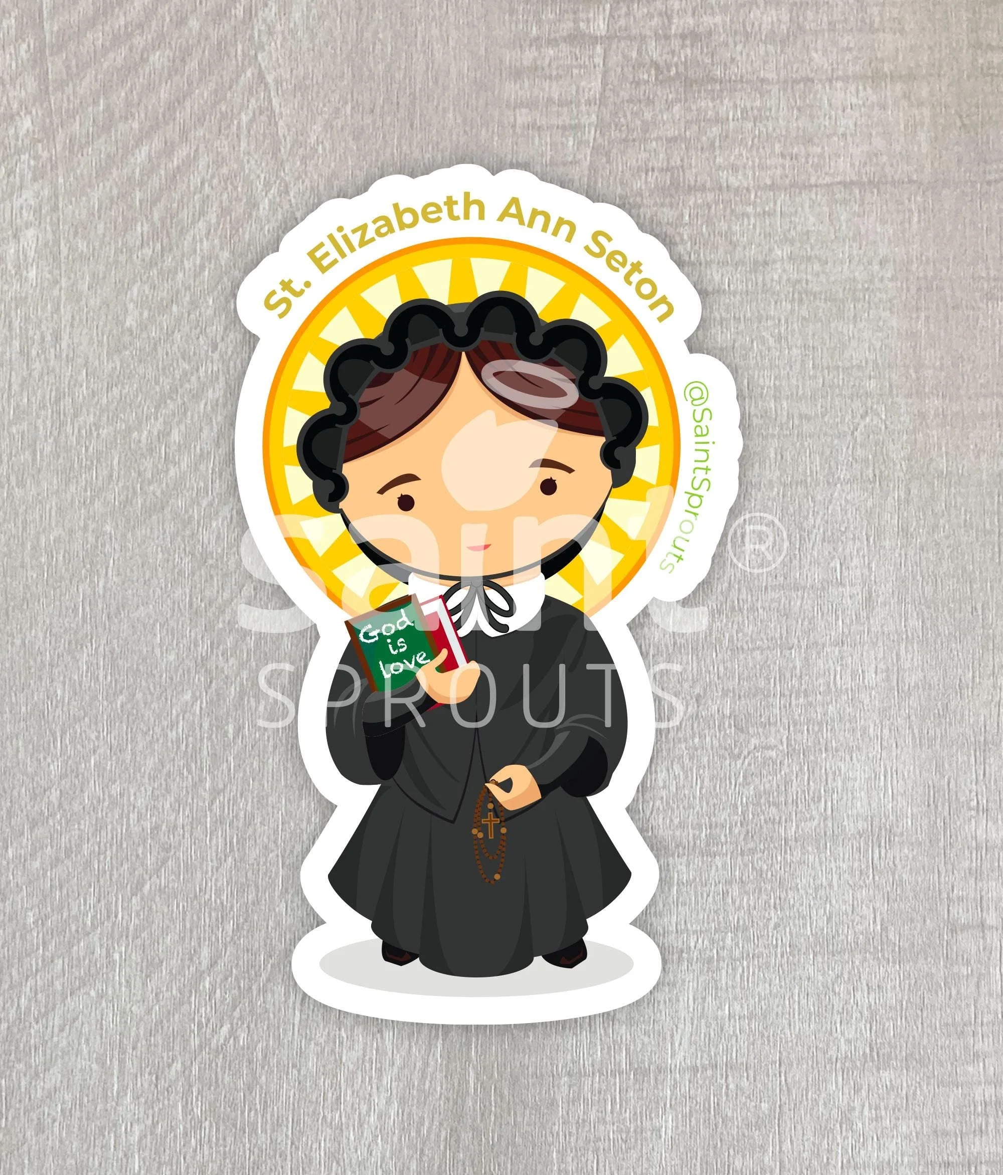St. Elizabeth Ann Seaton Sticker - Image 4