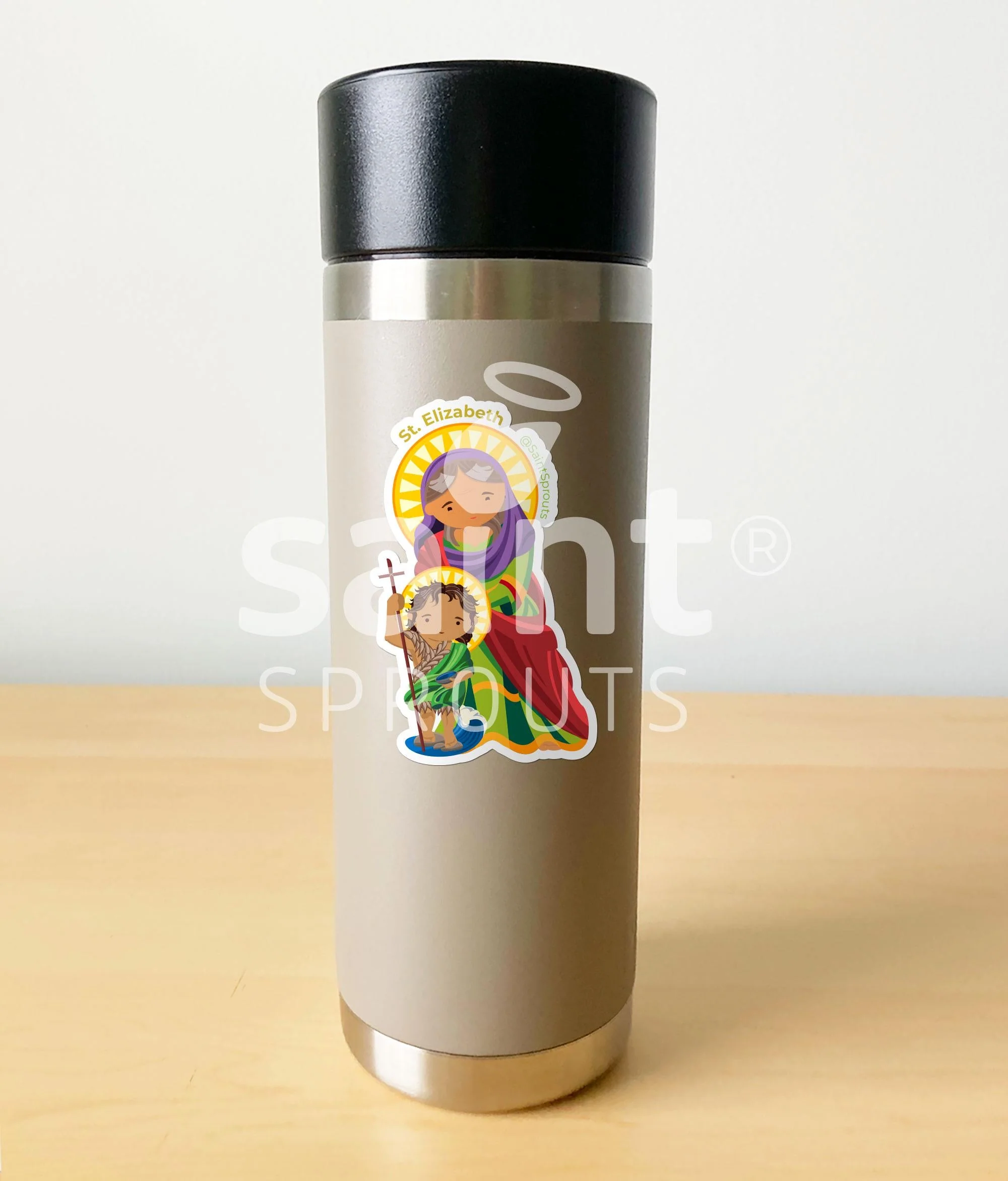 St. Elizabeth Catholic Sticker – Mother of John the Baptist & Example of Trust in God's Promises - Image 3