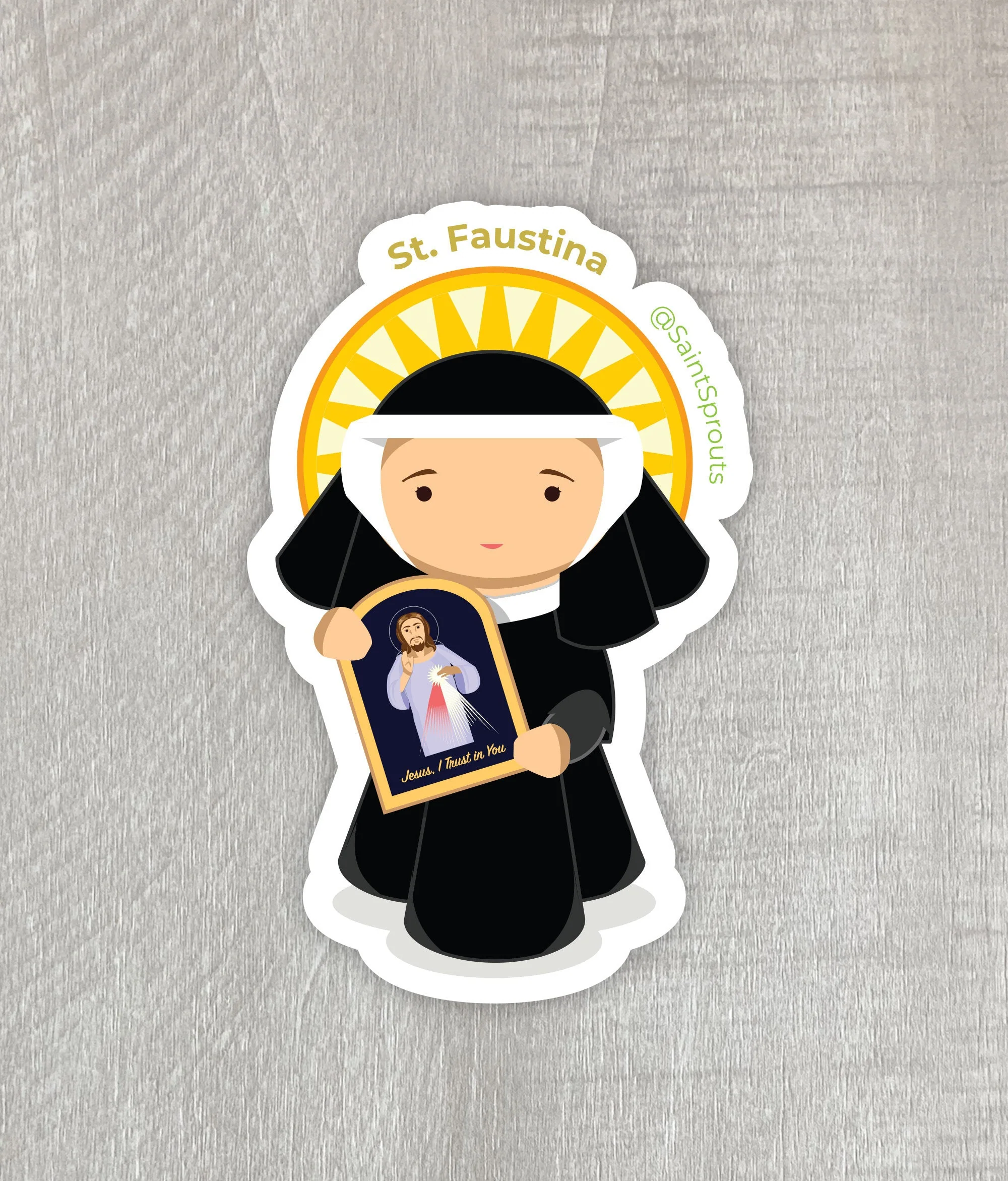 St. Faustina Magnet - Image 3