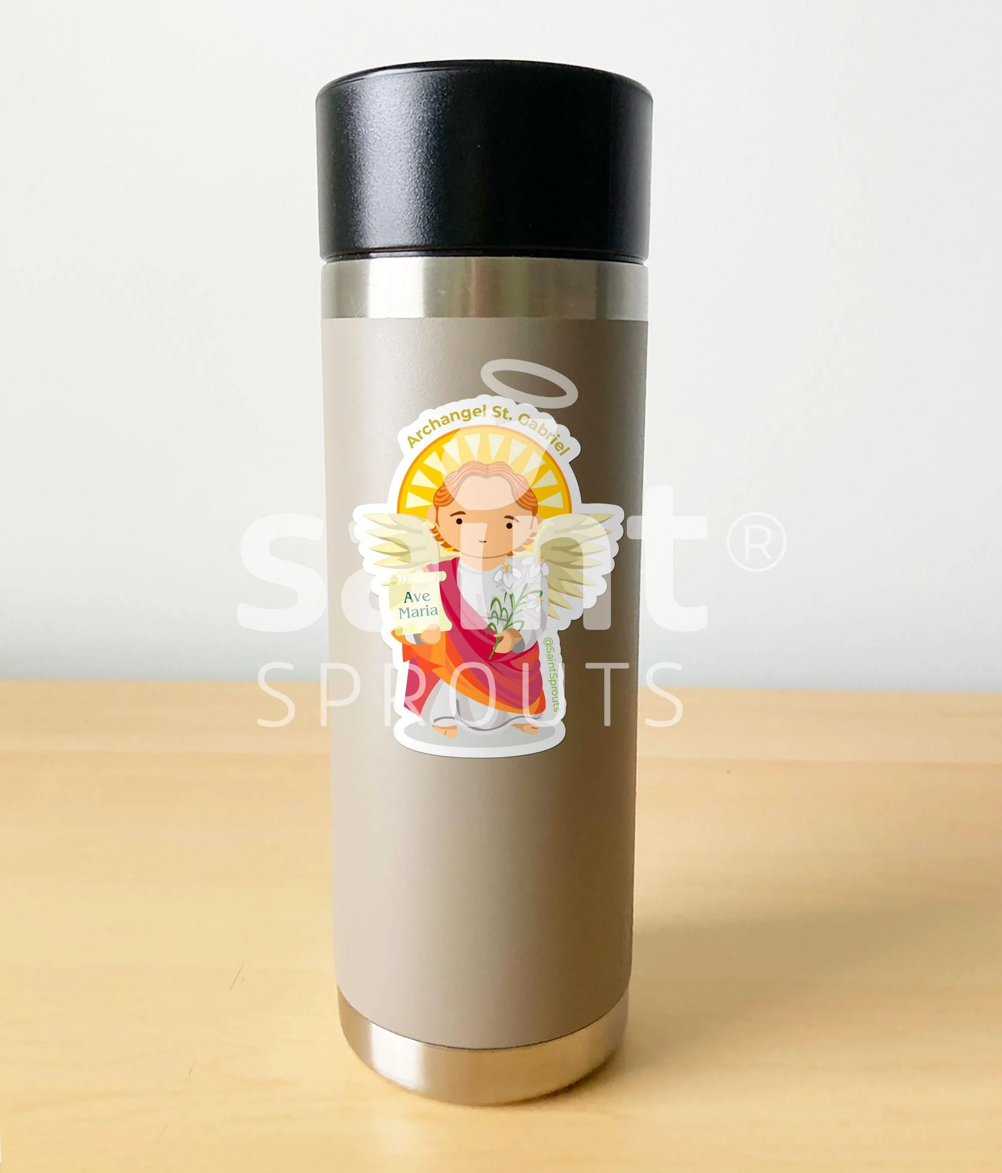 St. Gabriel the Archangel Catholic Sticker – Heavenly Messenger of God’s Word - Image 3