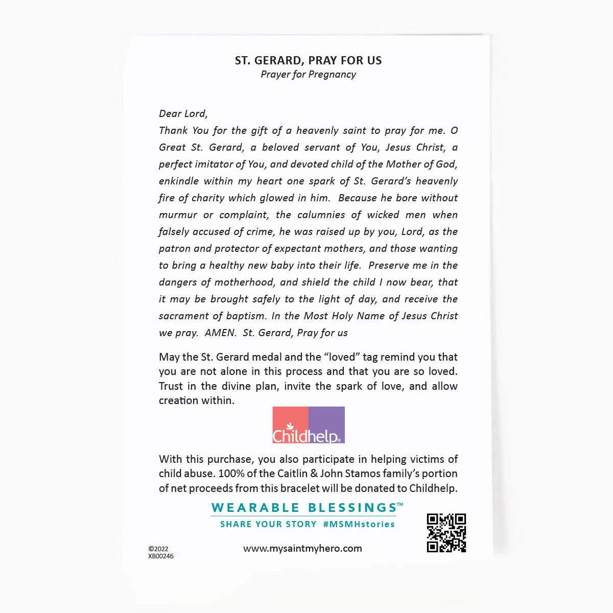St. Gerard Blessings for a Healthy Pregnancy Bracelet - Image 4