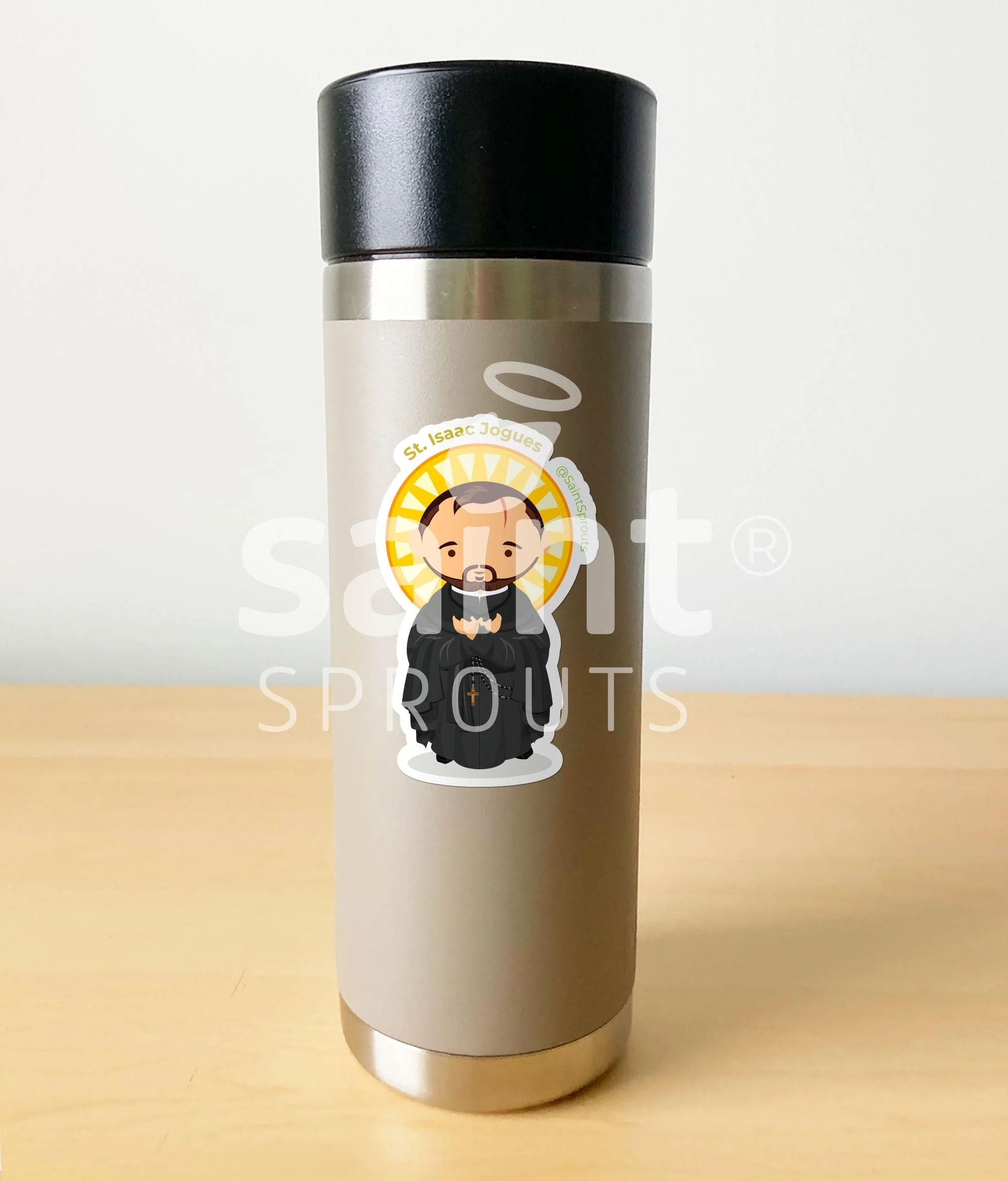 St. Isaac Jogues Catholic Sticker - North American Martyr - Patron of Missionaries - Image 3