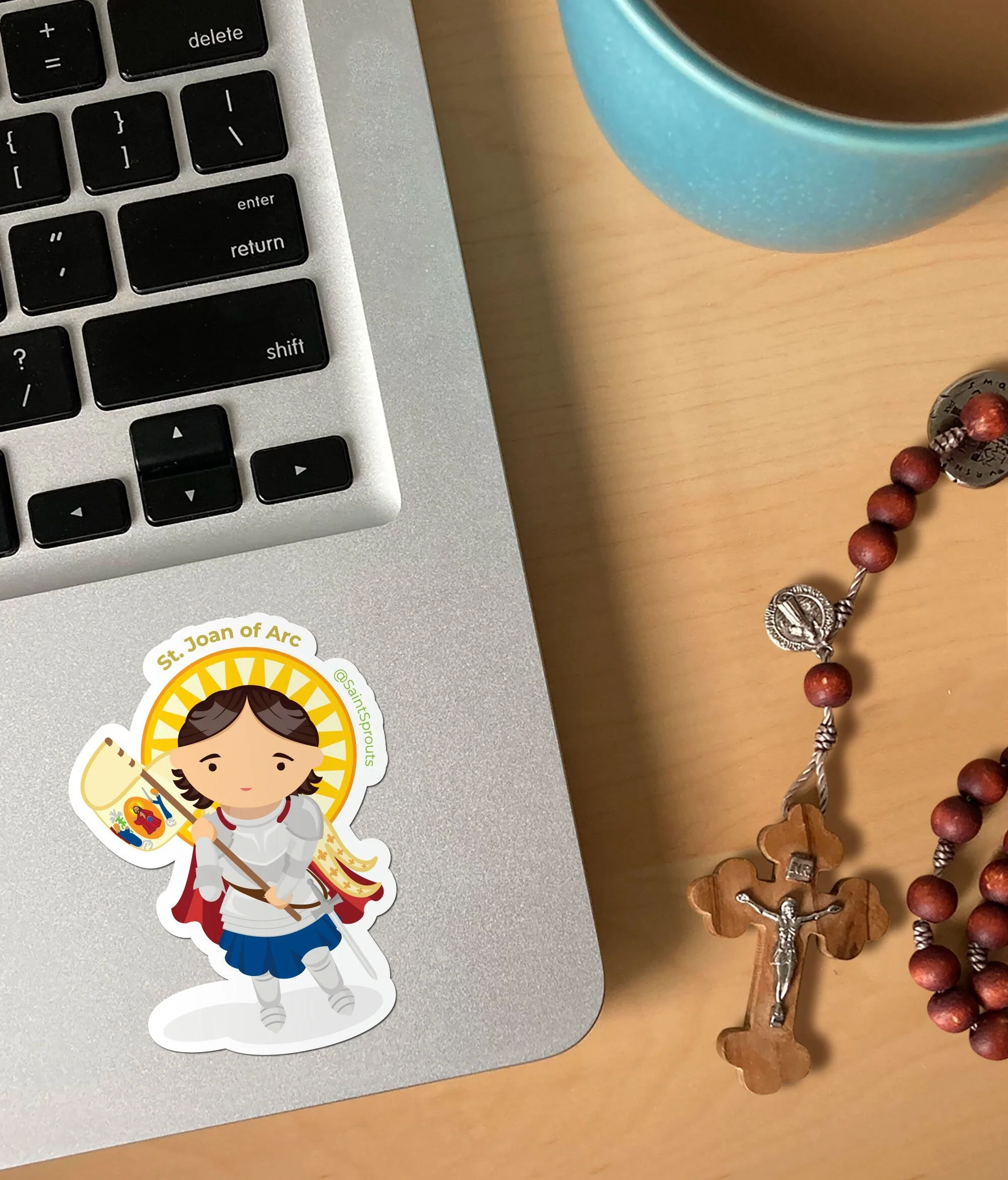 St. Joan of Arc Sticker - Image 2