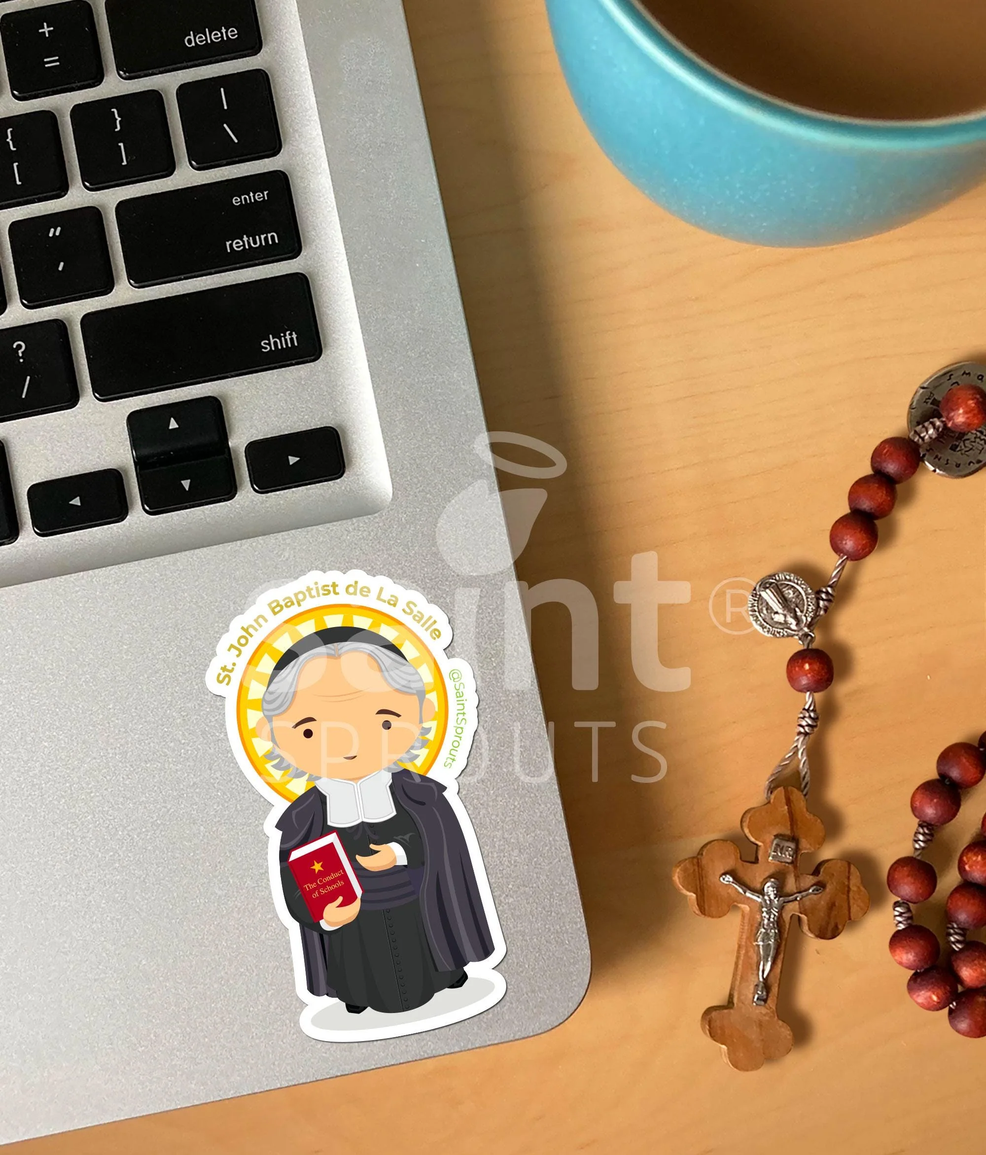 St. John Baptist de LaSalle Sticker - Image 2