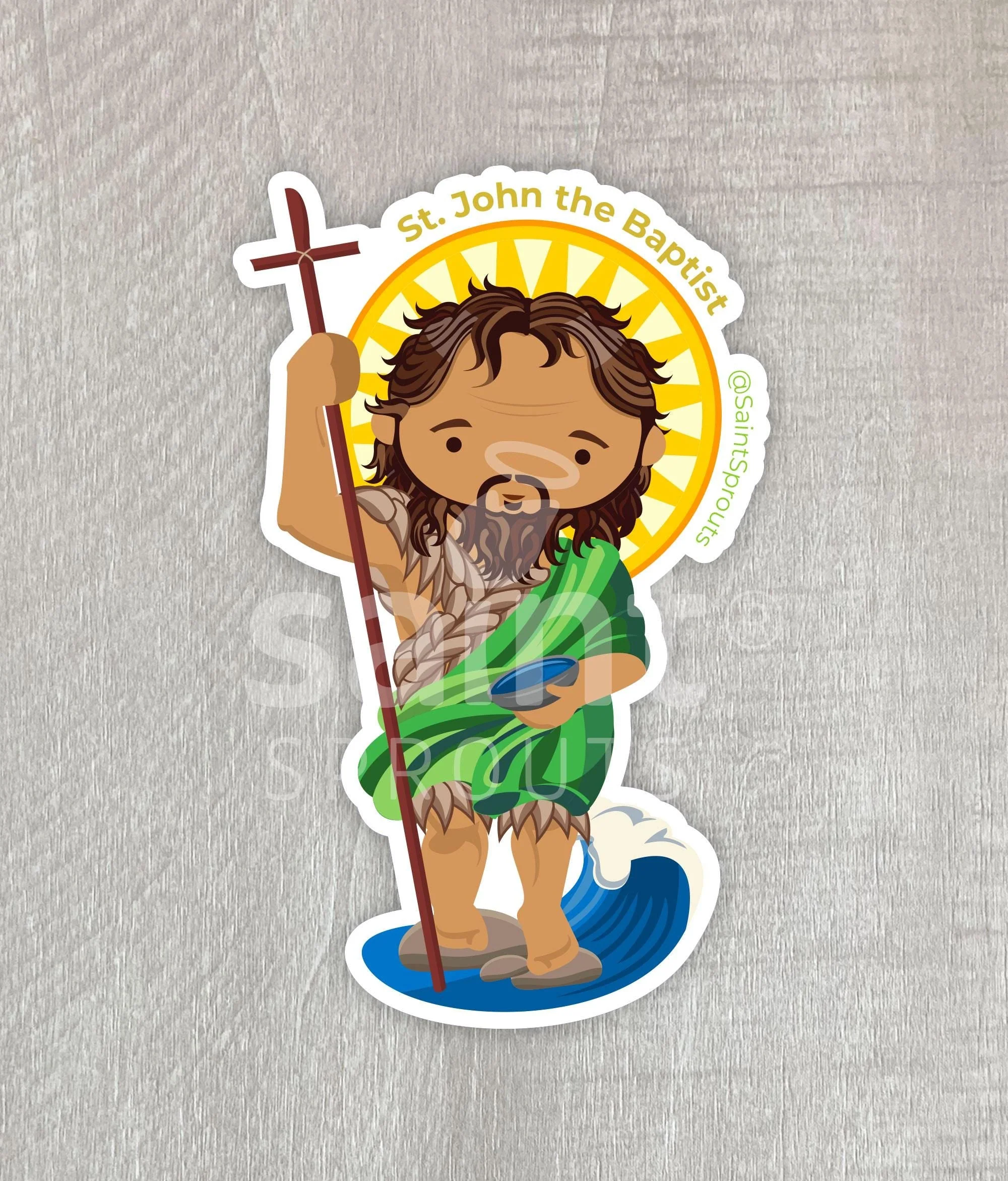 St. John Baptist Sticker - Image 4