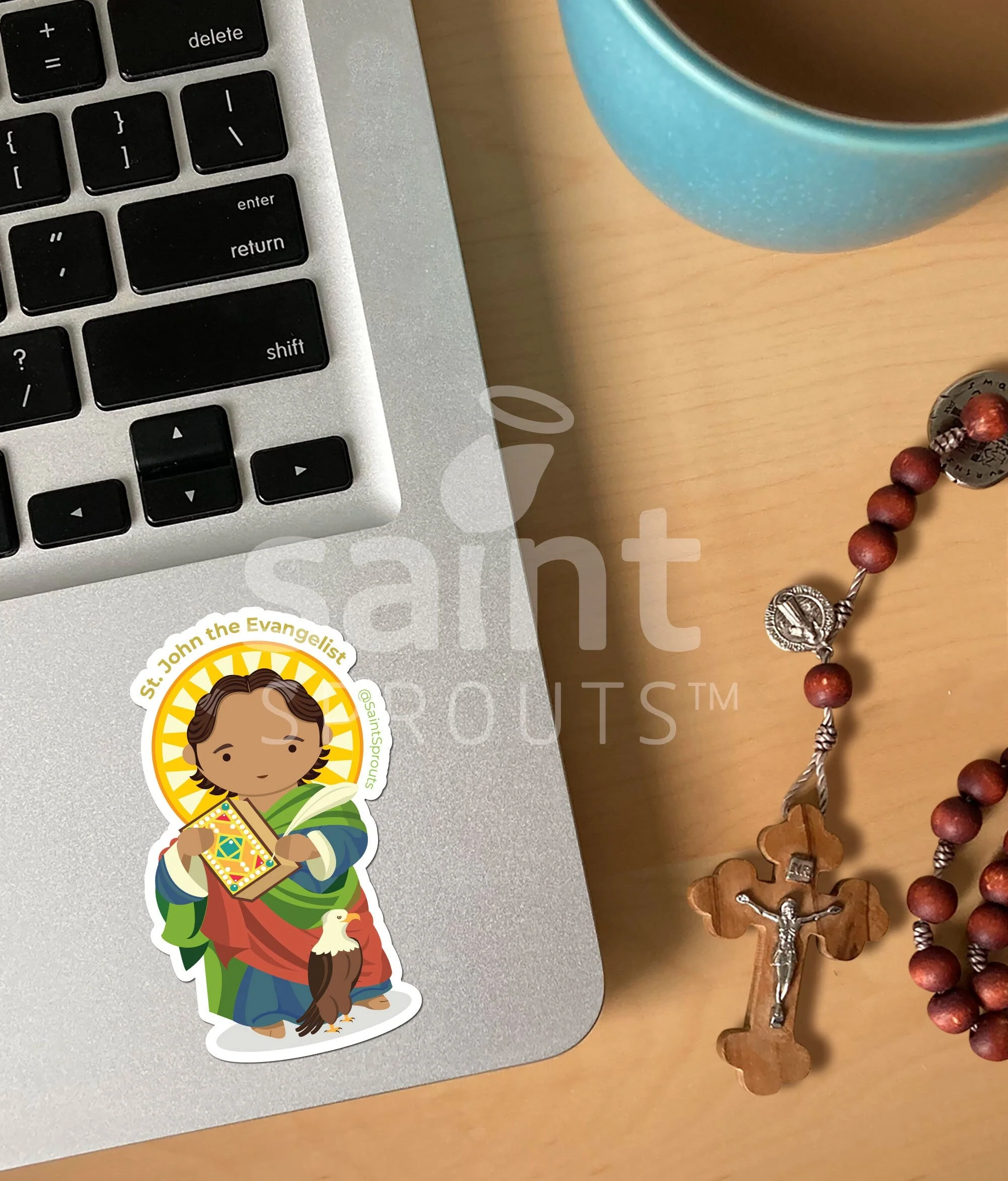 St. John the Evangelist Sticker - Image 2