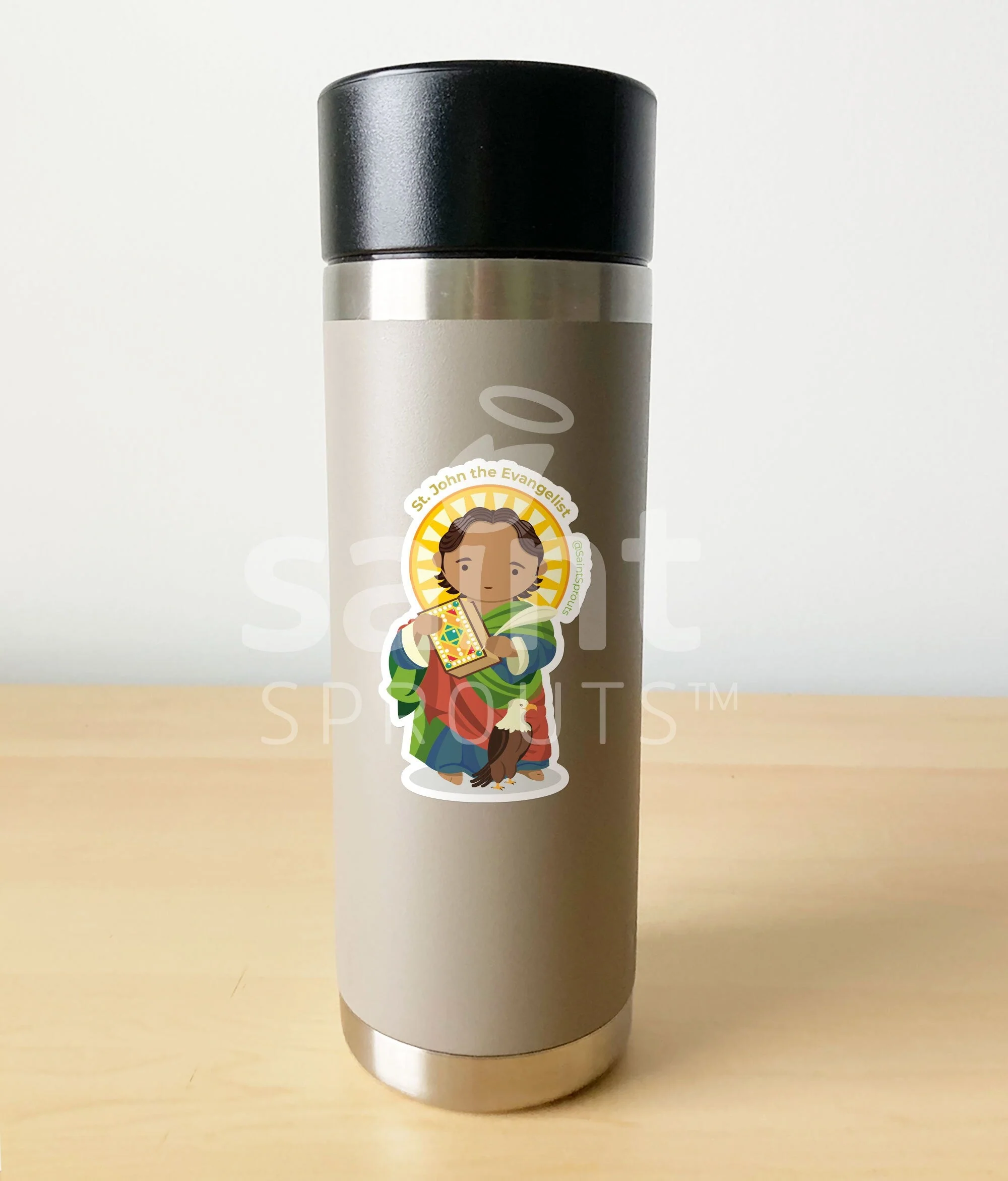 St. John the Evangelist Sticker - Image 3