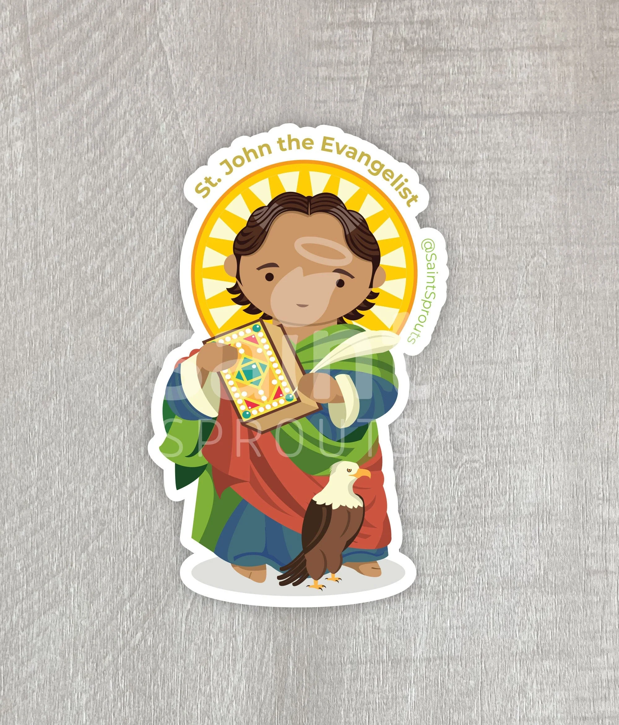 St. John the Evangelist Sticker - Image 4